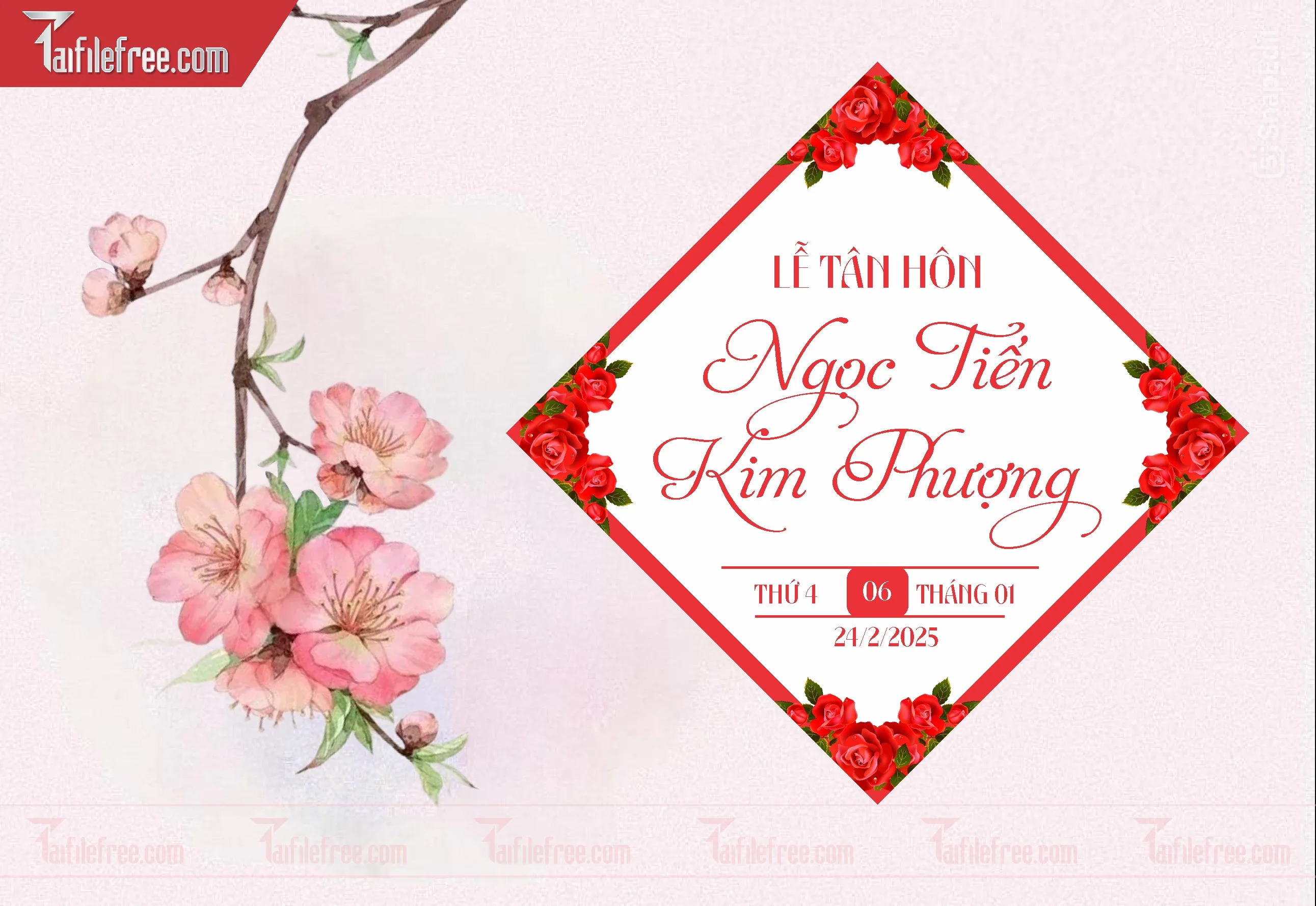 File Thiết Kế Bảng Tên Tiệc Cưới BC25