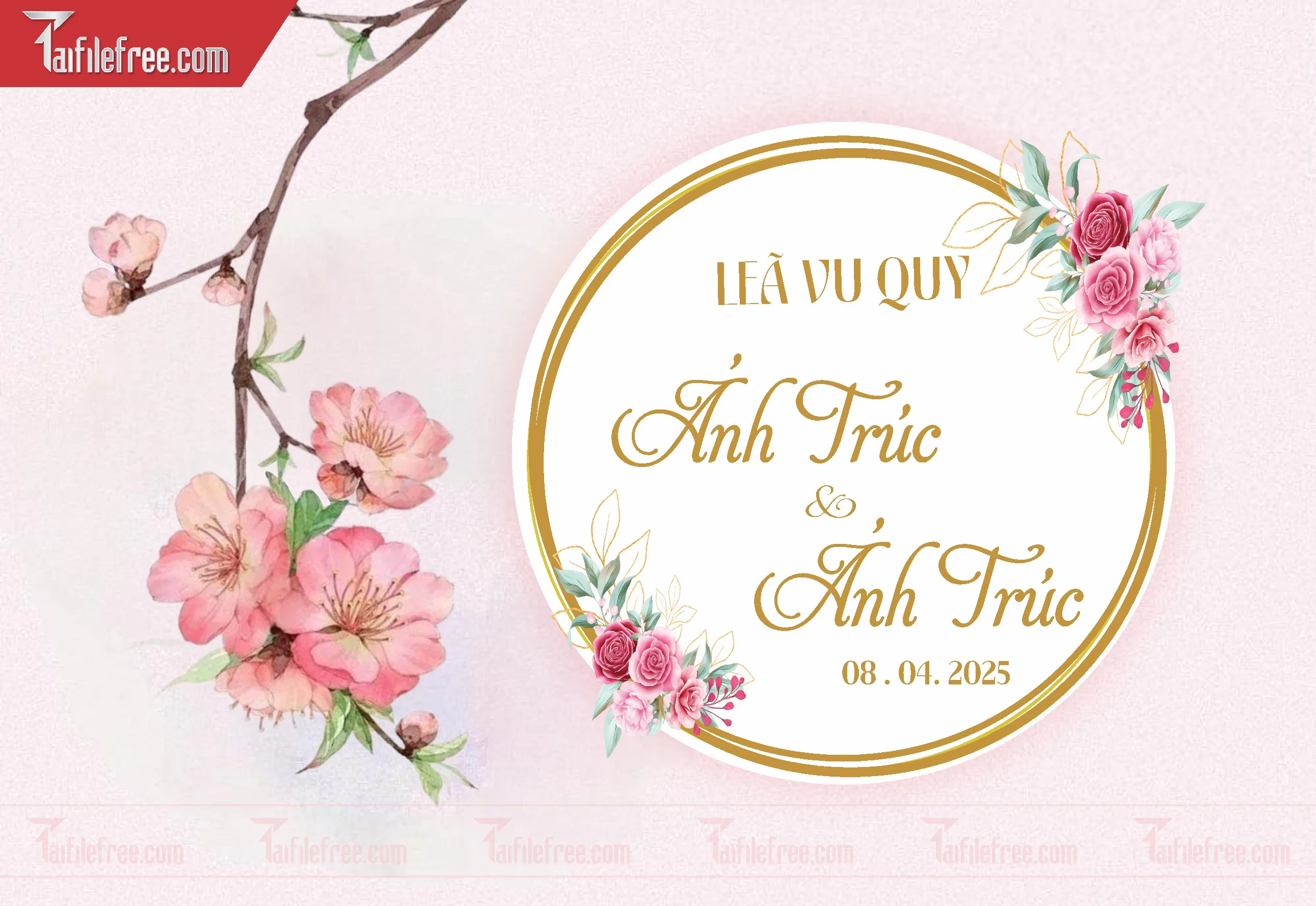 File Thiết Kế Bảng Tên Tiệc Cưới BC27