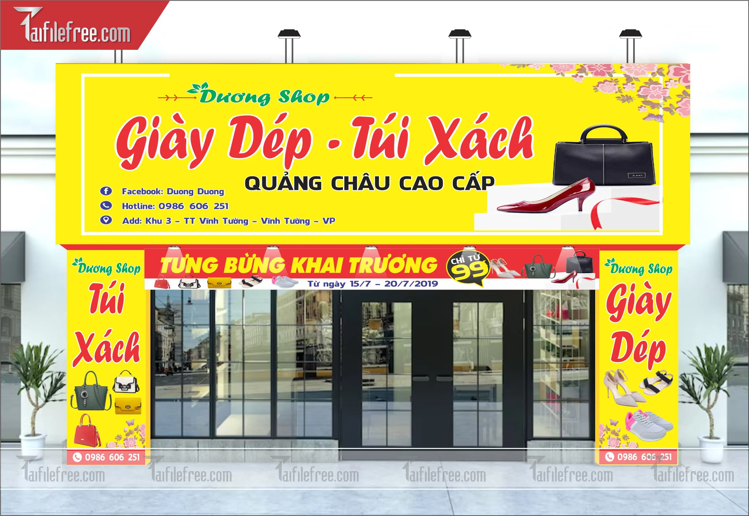 Biển bảng quảng cáo  cửa hàng  thời trang_BH13