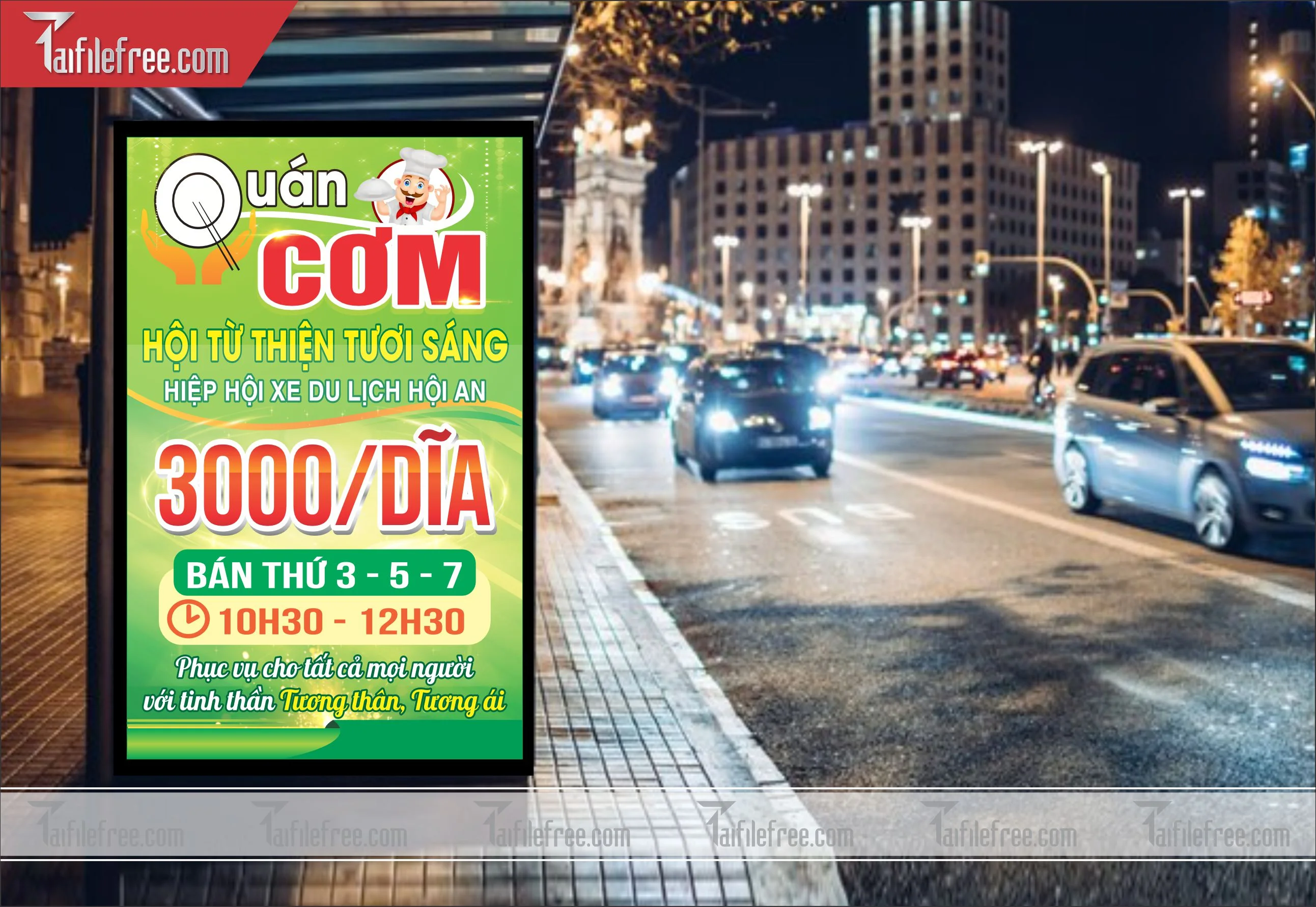 Biển Hiệu, Bảng Vẫy Quán Cơm_BH137