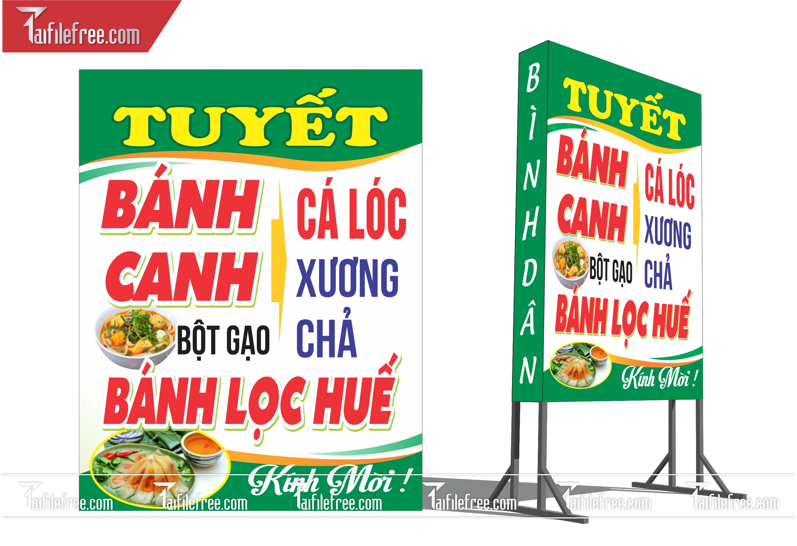 Biển Hiệu, Bảng Vẫy Hộp Đèn Bánh Canh_BH141