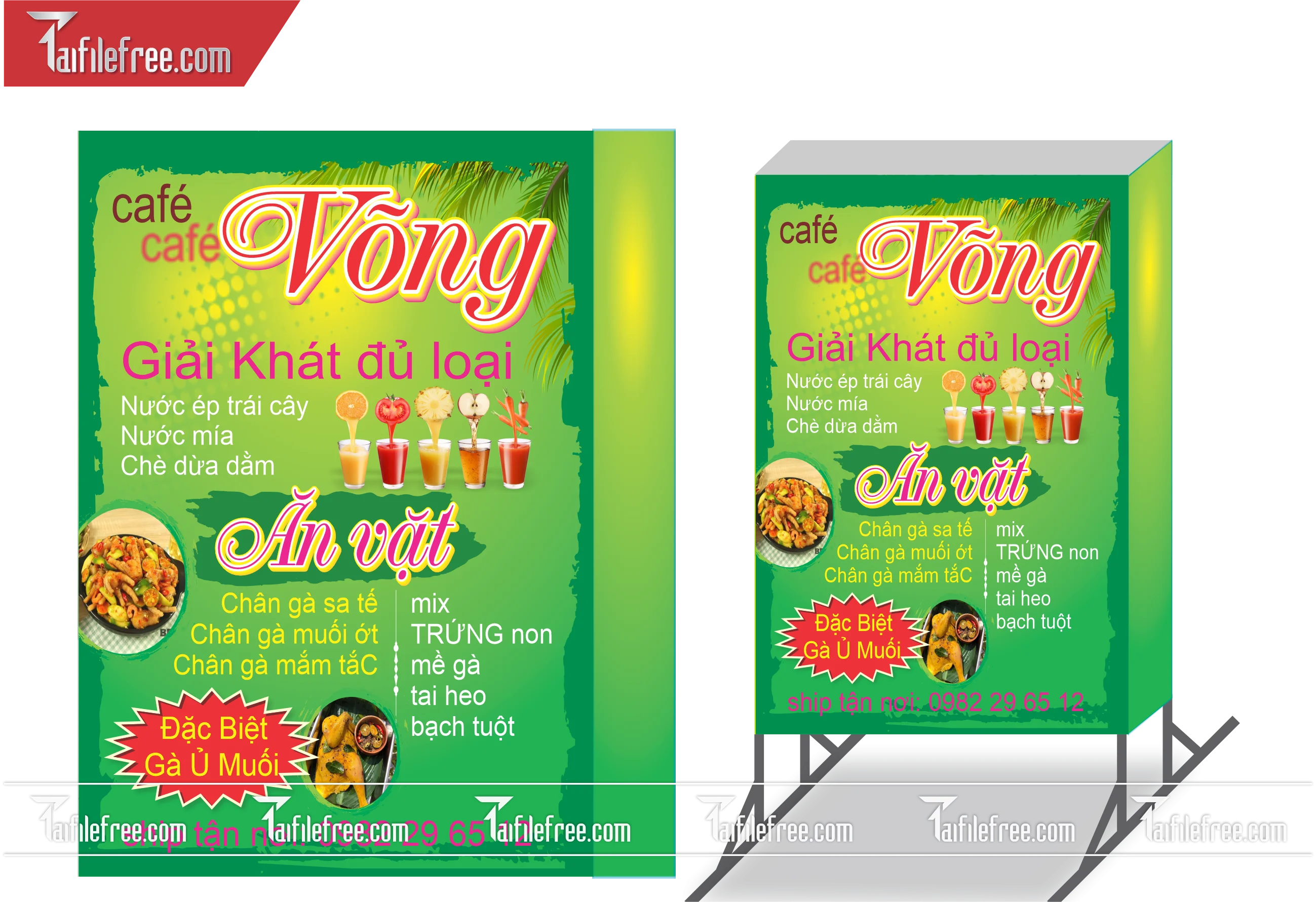 Biển Hiệu, Bảng Vẫy Hộp Đèn Cà Phê Võng  _BH147
