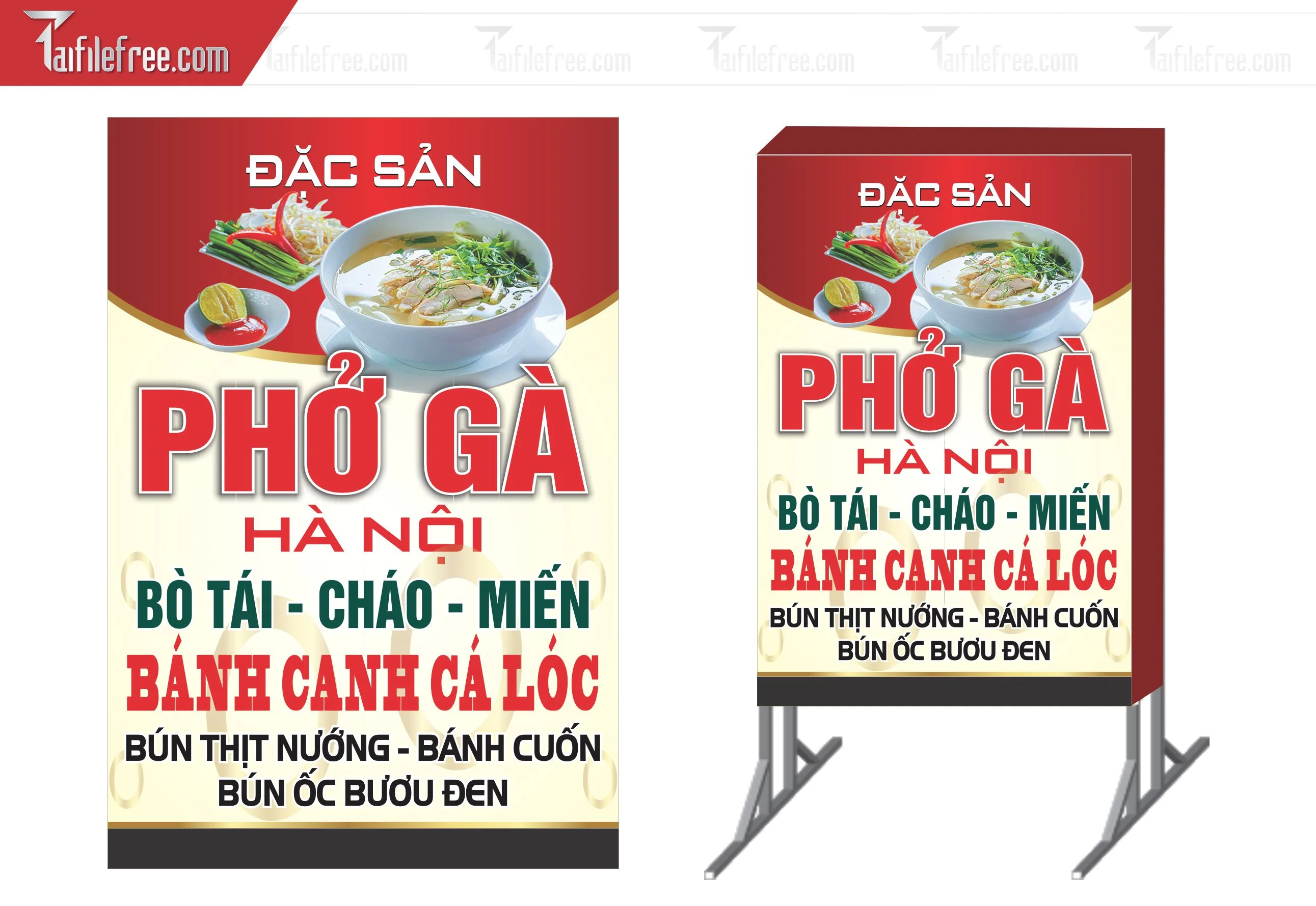 Biển Hiệu, Bảng Vẫy Hộp Đèn Quán Phở Gà _BH193