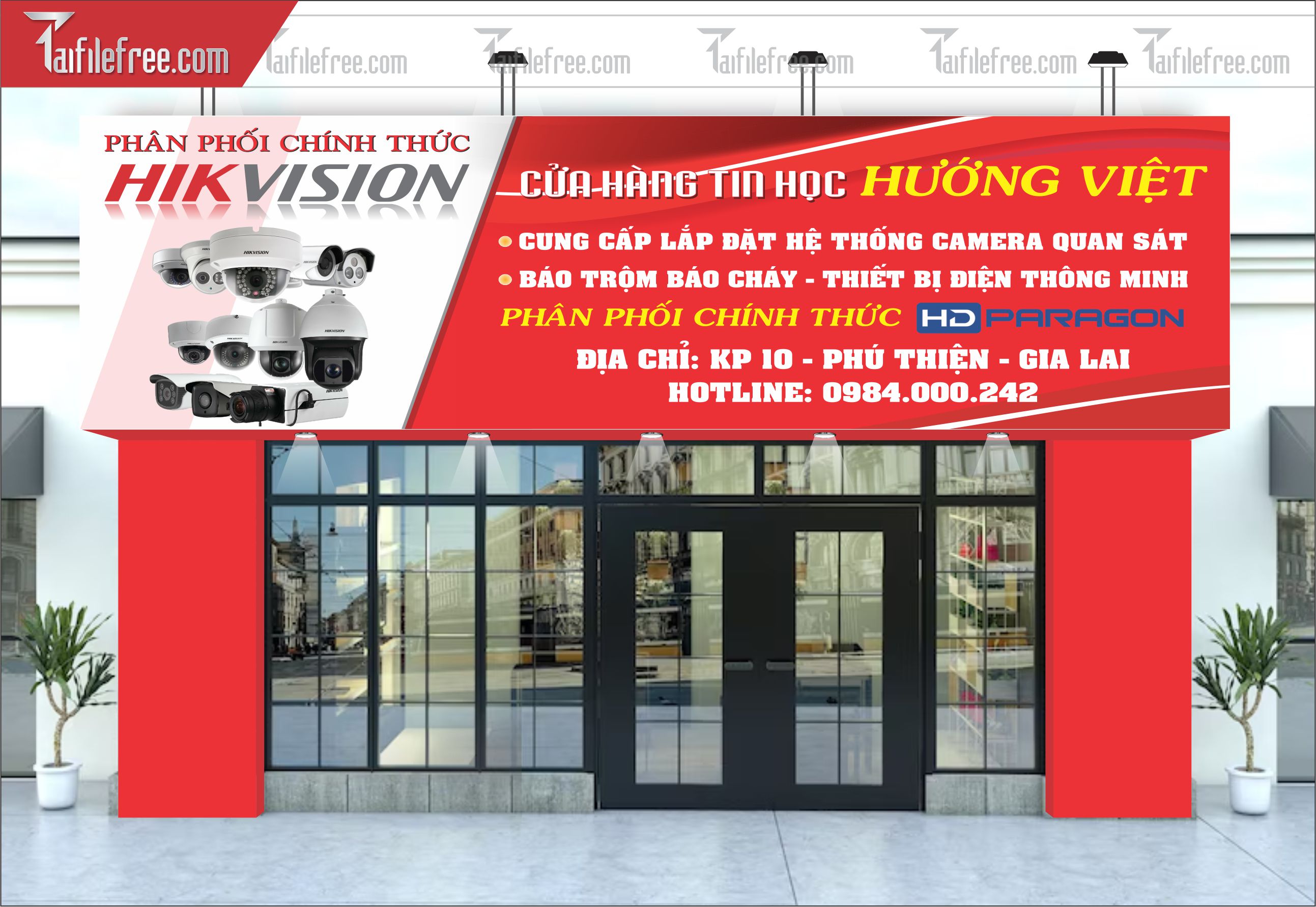 Biển Quảng Cáo, Bảng Hiệu Cửa Hàng Tin Học_BH357