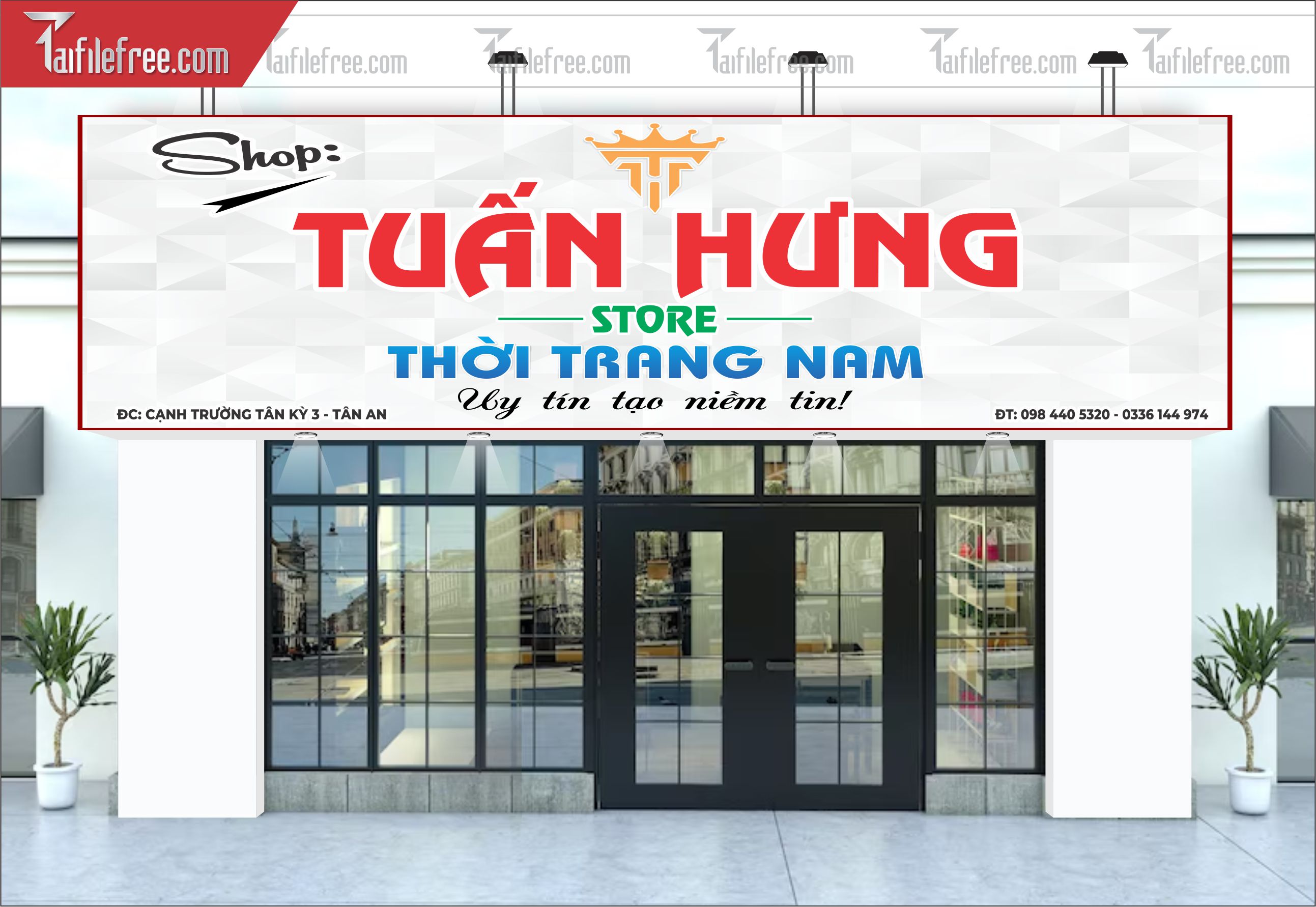 Biển Quảng Cáo, Bảng Hiệu Store Thời Trang Nam_BH359