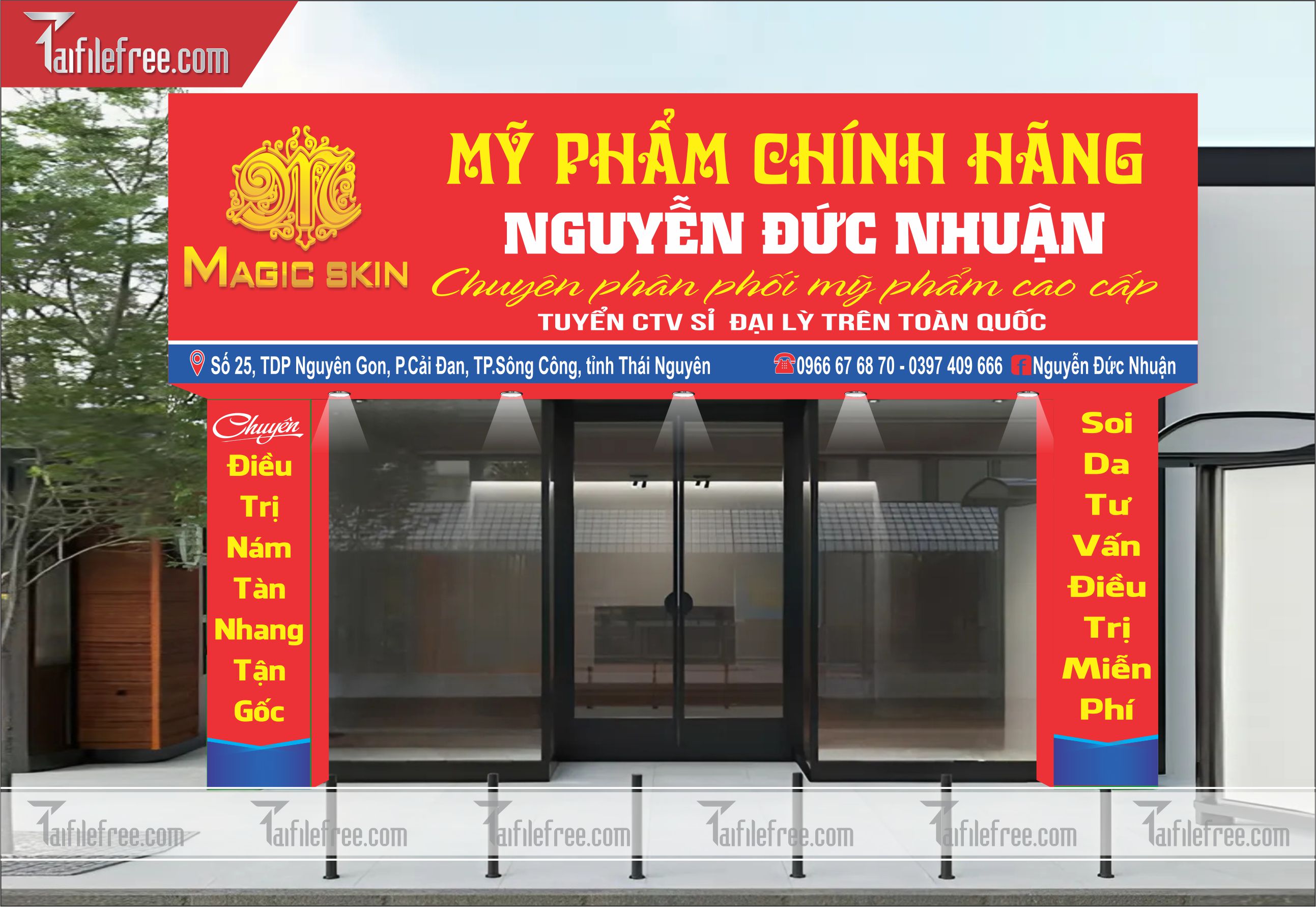 Biển Quảng Cáo, Bảng Hiệu Mỹ Phẩm Chính Hãng_BH367
