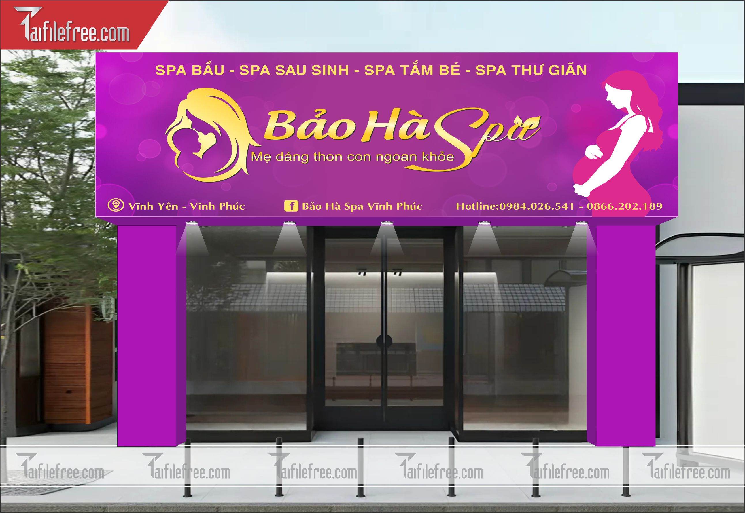 Biển Quảng Cáo, Bảng Hiệu Spa_BH378