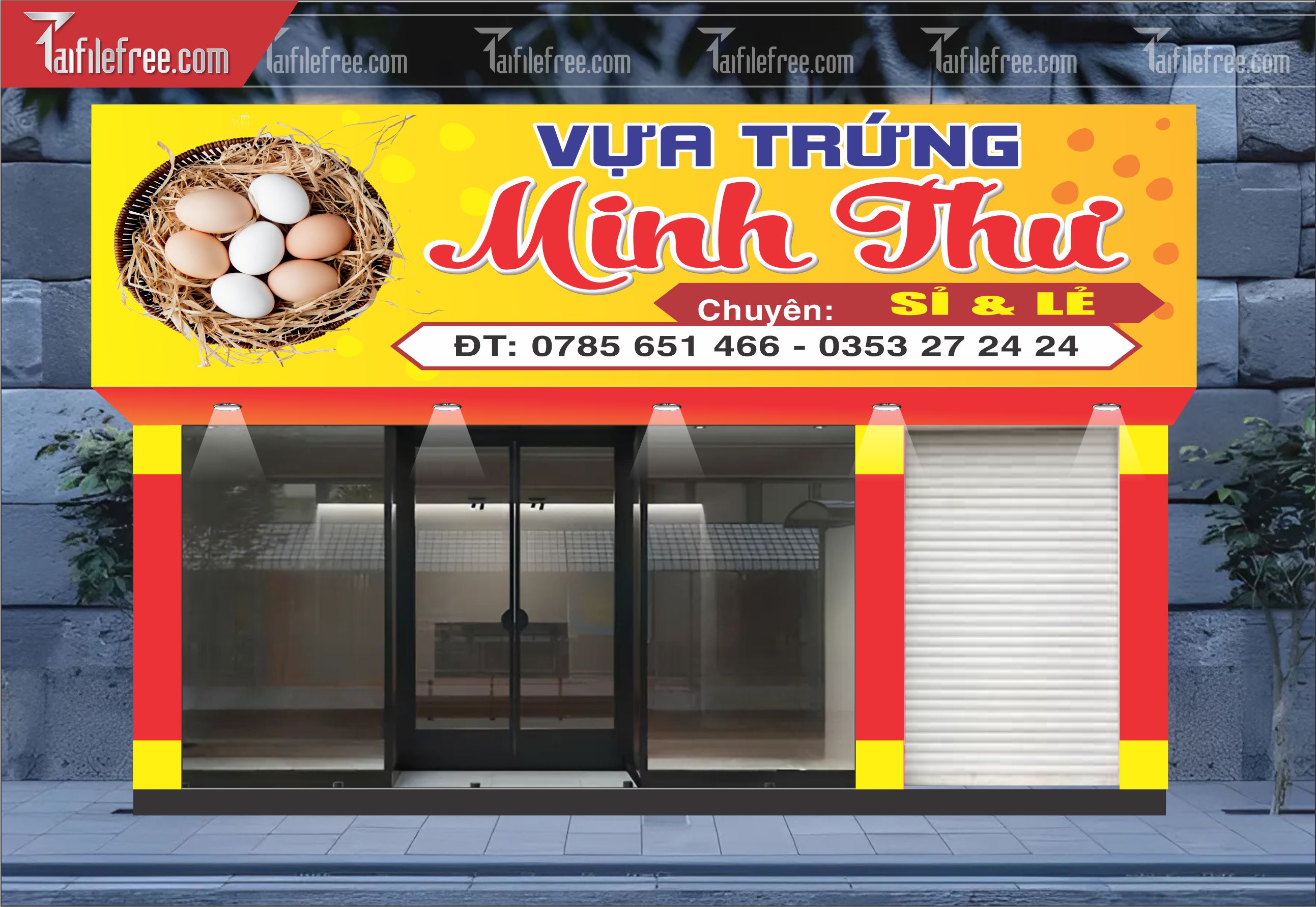Biển Quảng Cáo, Bảng Hiệu Vựa Trứng_BH382