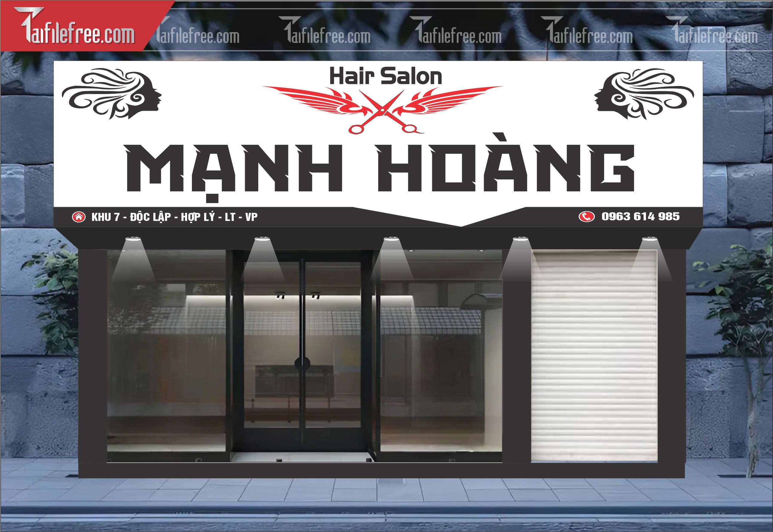 Biển Quảng Cáo, Bảng Hiệu Salon Tóc_BH387