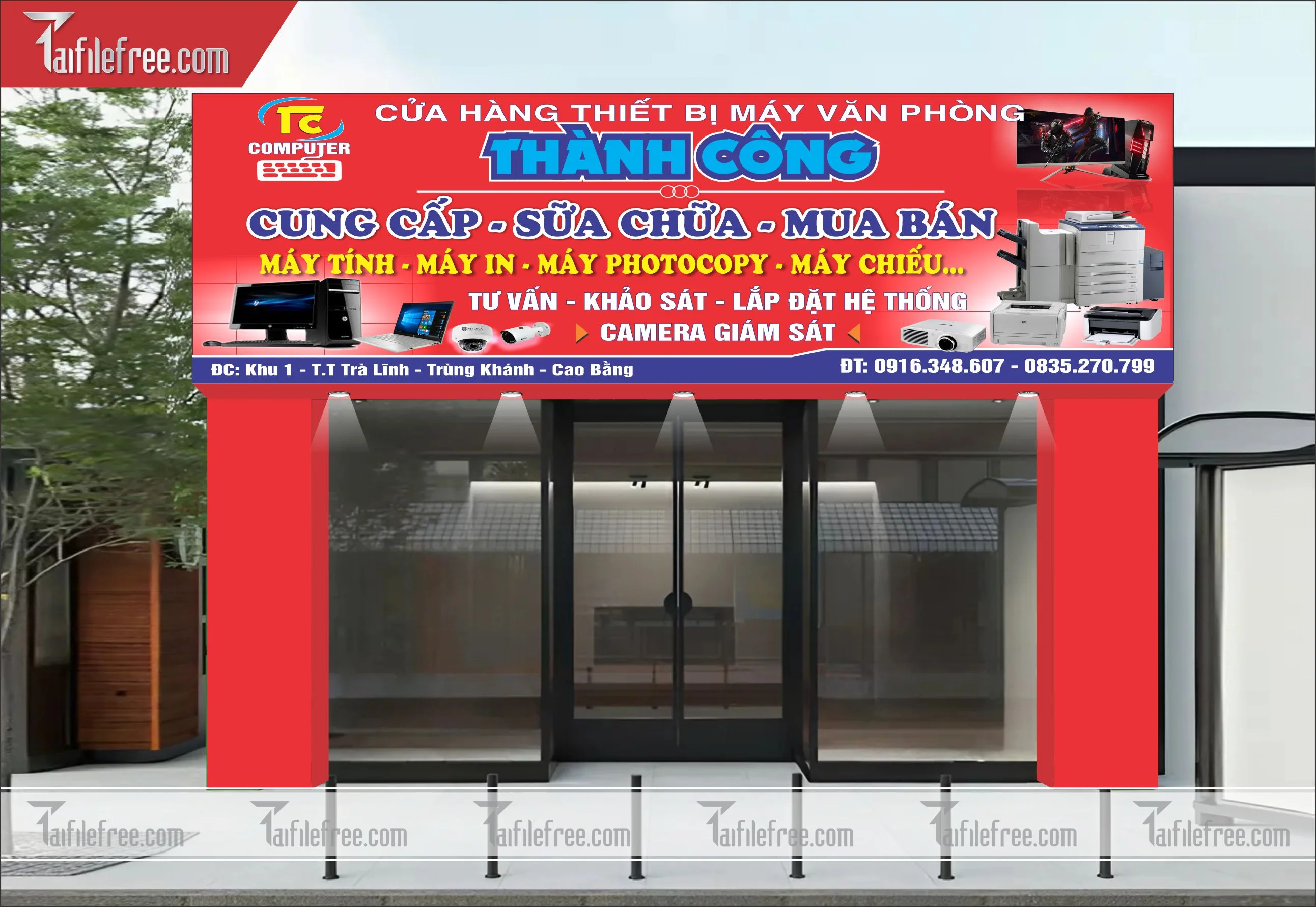 Biển Hiệu, Bảng Quảng Cửa Hàng Thiết Bị Máy Văn Phòng_BH94