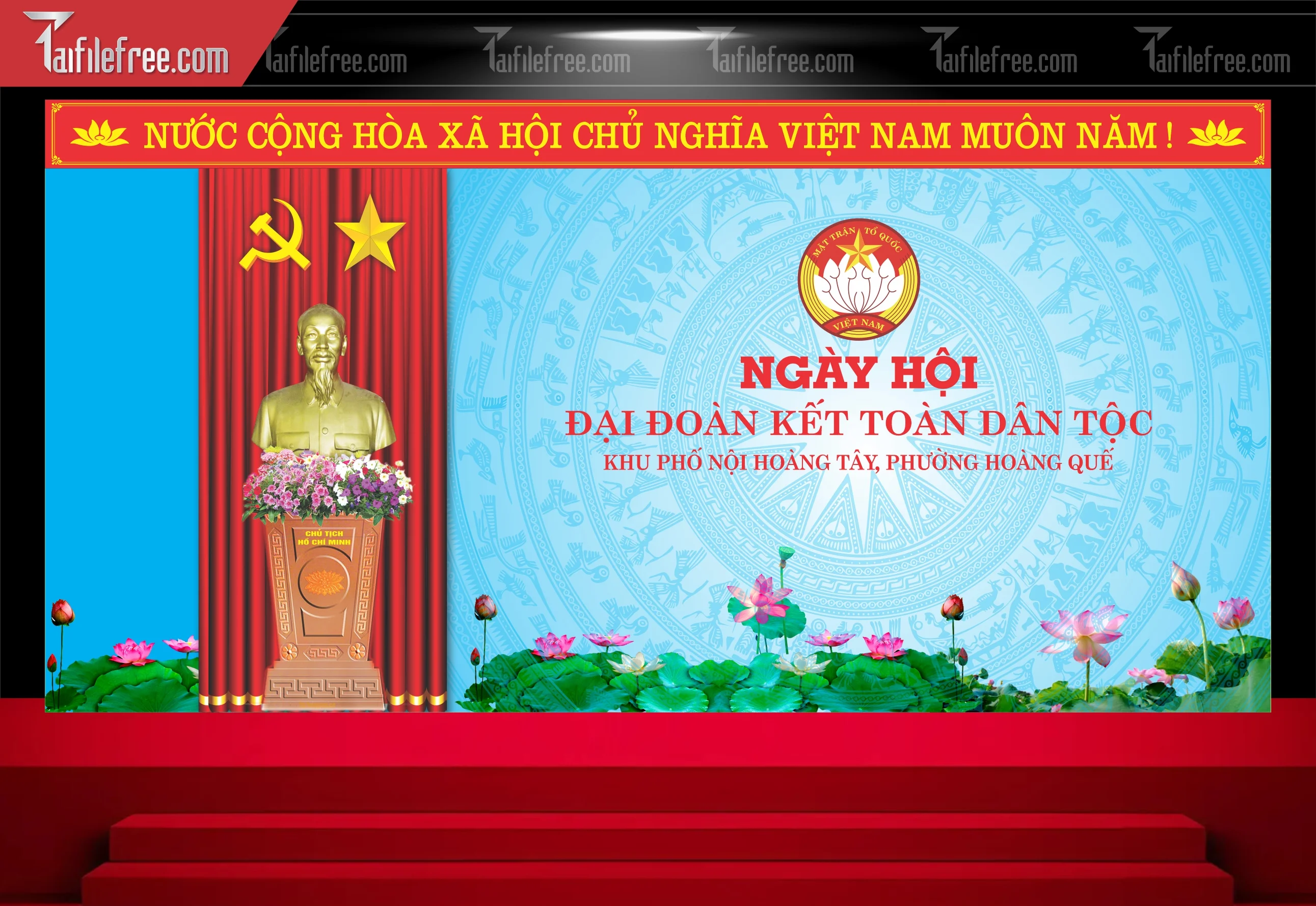 Maket Trang Trí Ngày Hội Đại Đoàn Kết Dân Tộc_CDT10