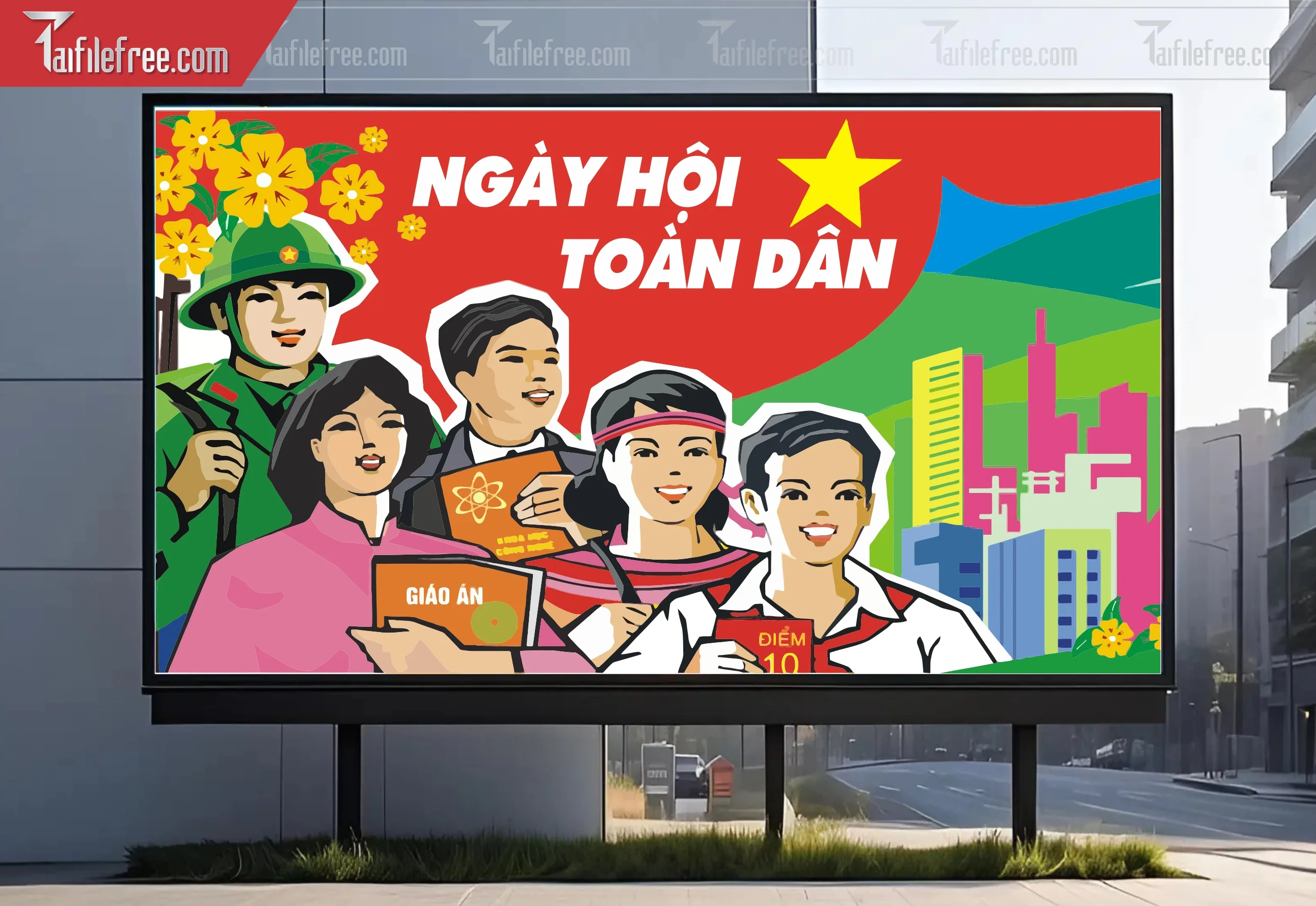 Banner Ngày Hội Đại Đoàn Kết Dân Tộc_CDT22