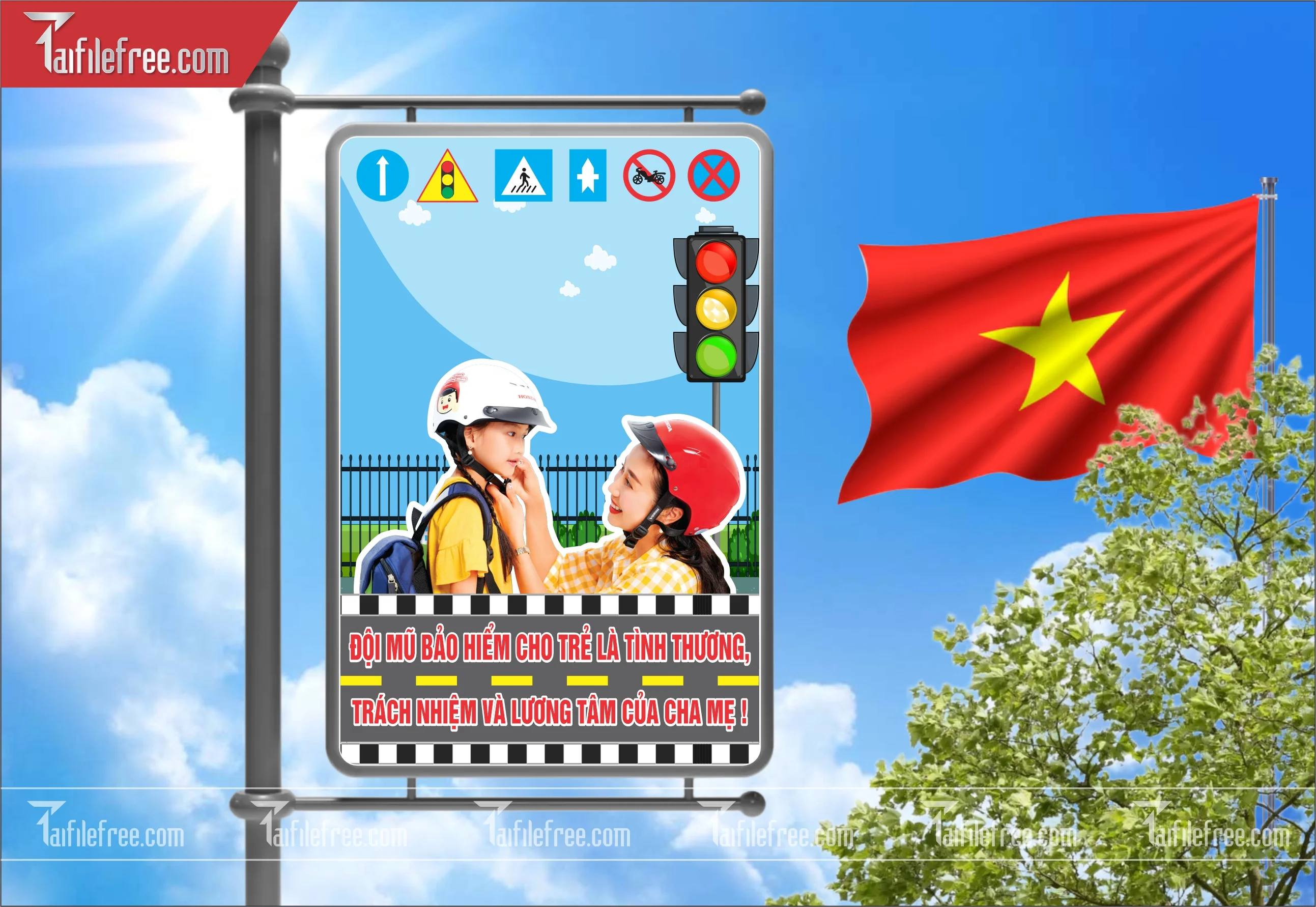 Banner Tuyên Truyền An Toàn Giao Thông CGT35