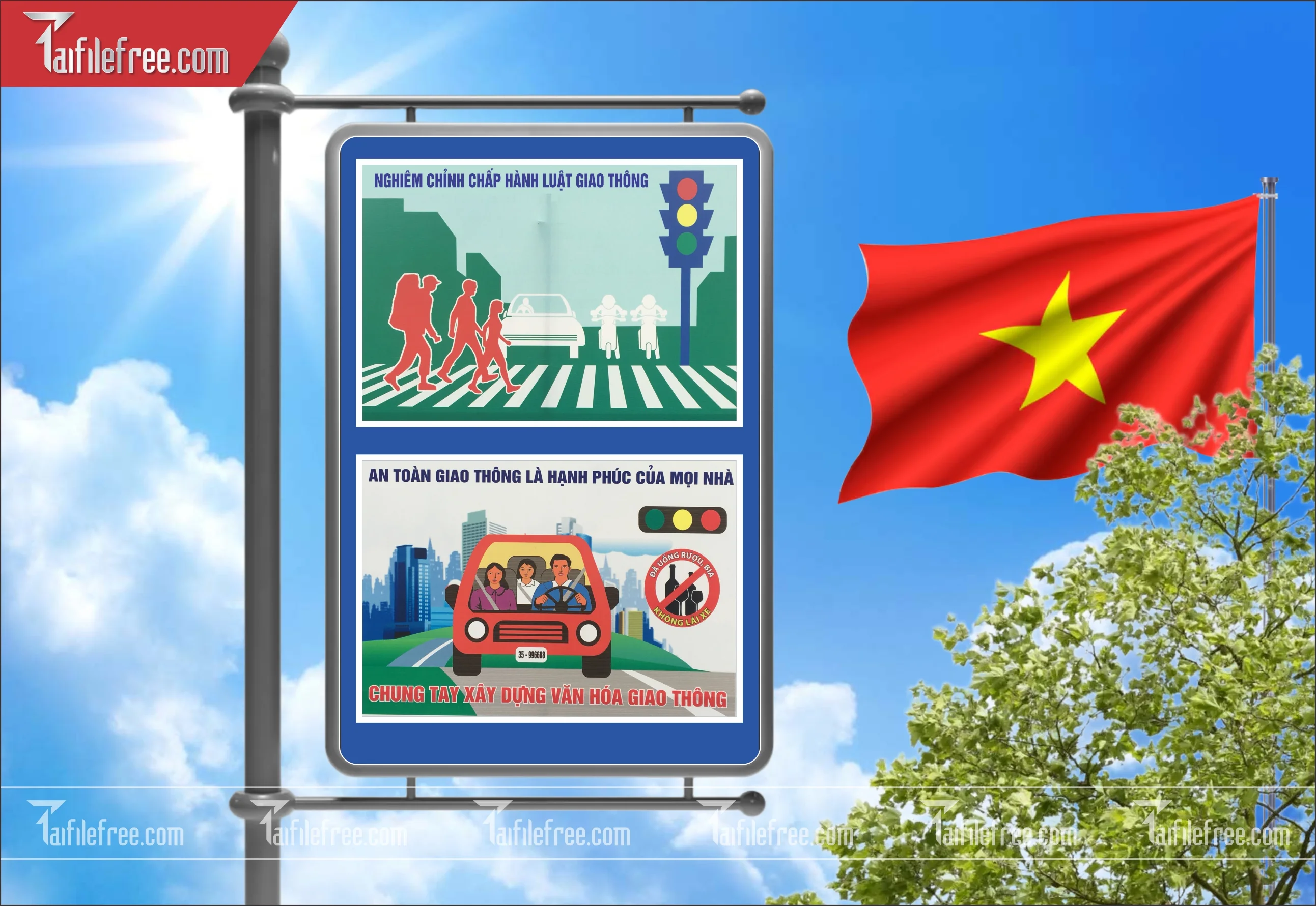Banner Tuyên Truyền An Toàn Giao Thông CGT36