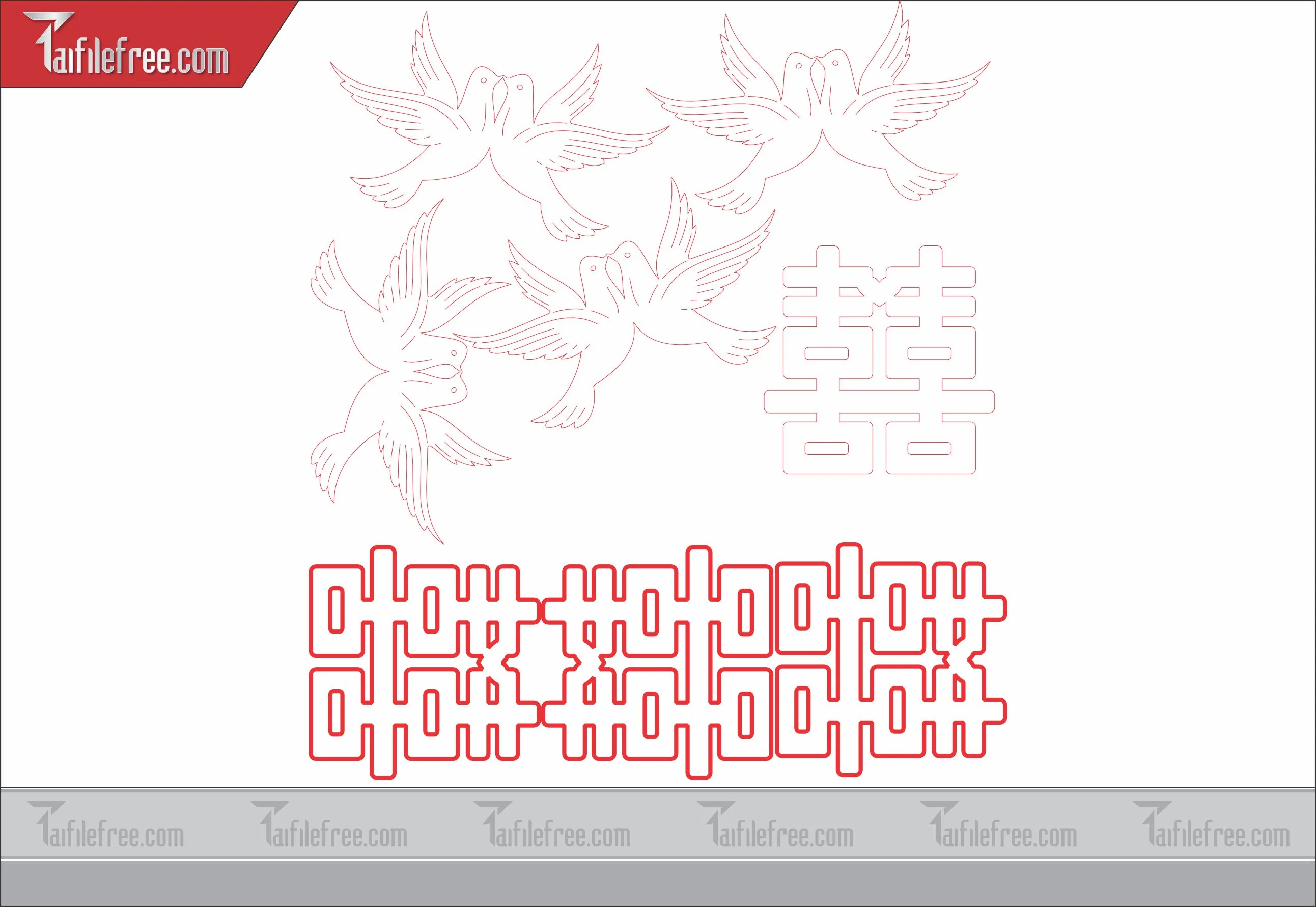 Mẫu File Vector Hoa Văn Cắt CNC Đẹp, Vách Ngắn_CNC75
