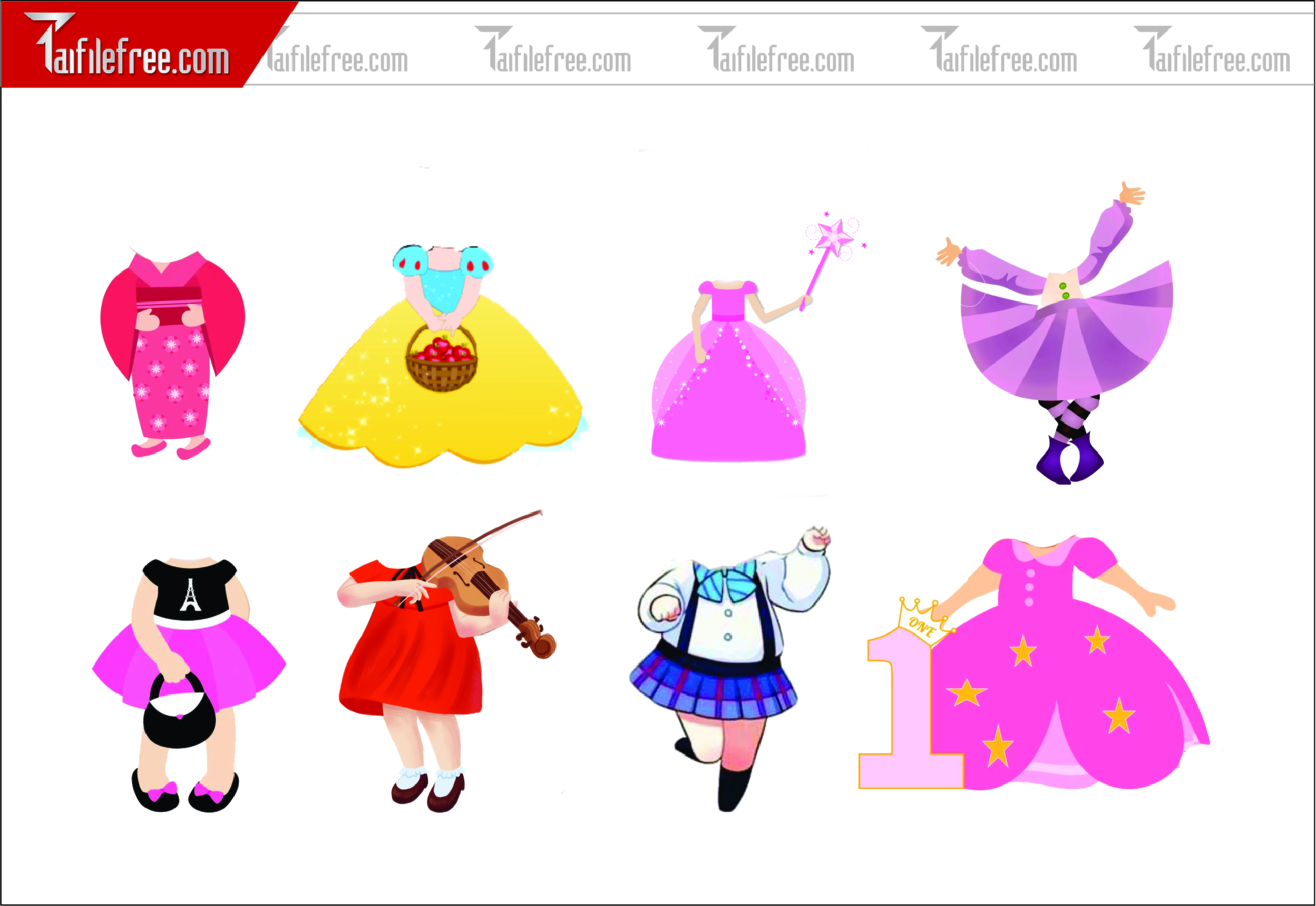 .Thiết Kế Chibi Đáng Yêu Trang Trí Sinh Nhật Cho Bé_CP06