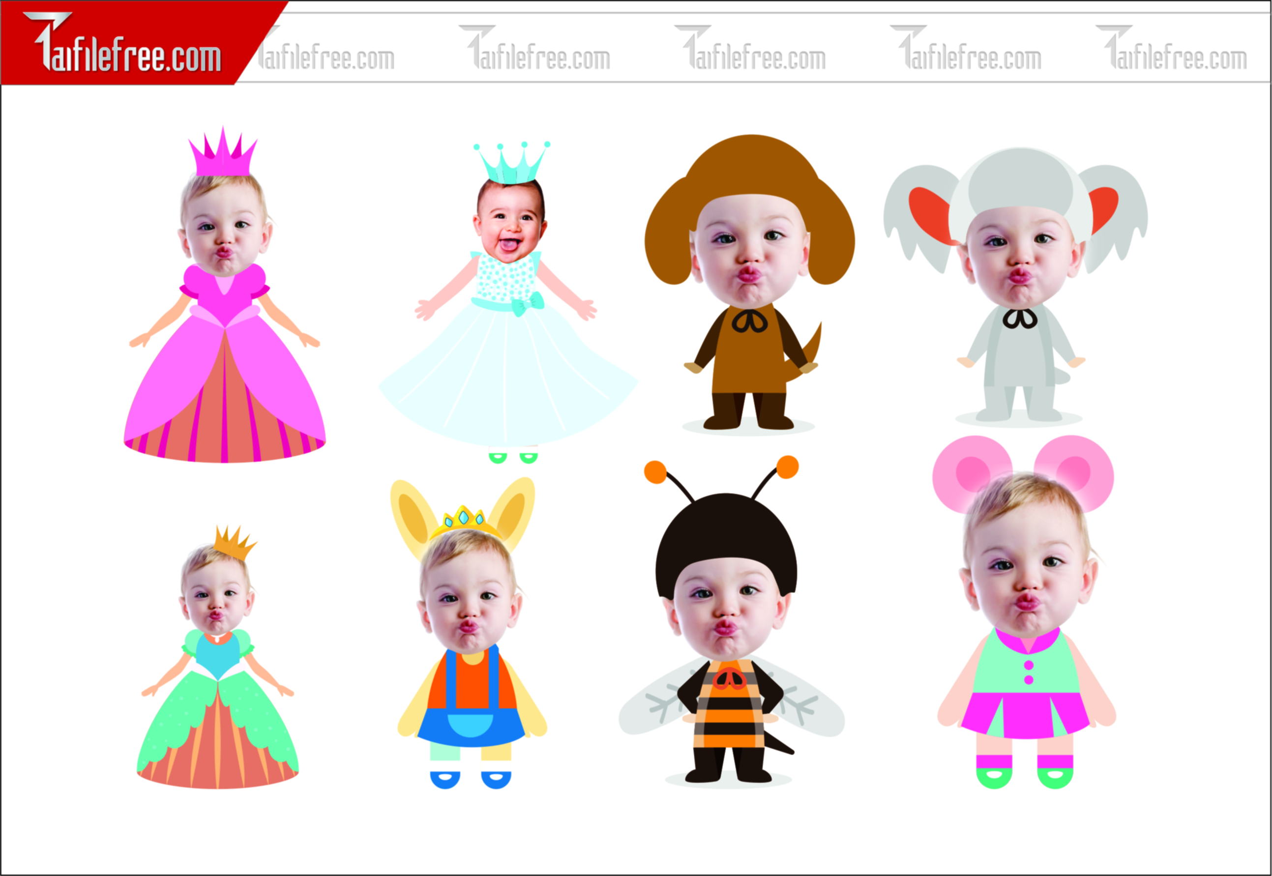 .Thiết Kế Chibi Đáng Yêu Trang Trí Sinh Nhật Cho Bé_CP09