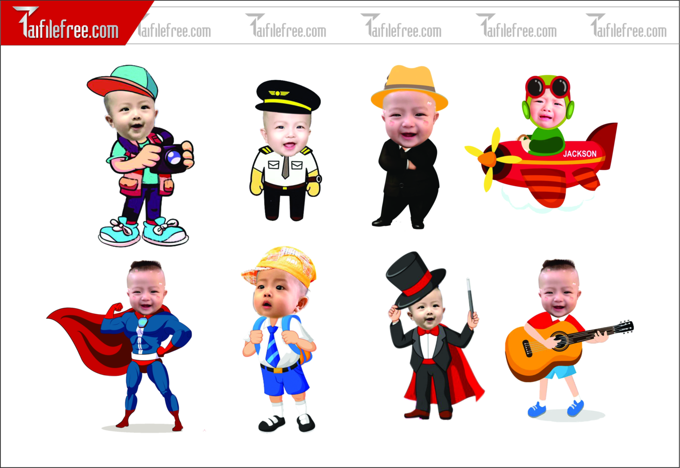 .Thiết Kế Chibi Đáng Yêu Trang Trí Sinh Nhật Cho Bé_CP14