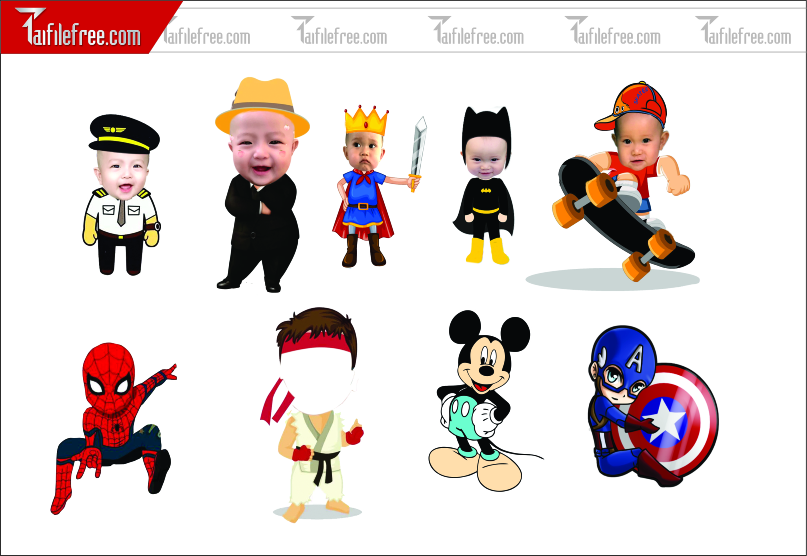 .Thiết Kế Chibi Đáng Yêu Trang Trí Sinh Nhật Cho Bé_CP16