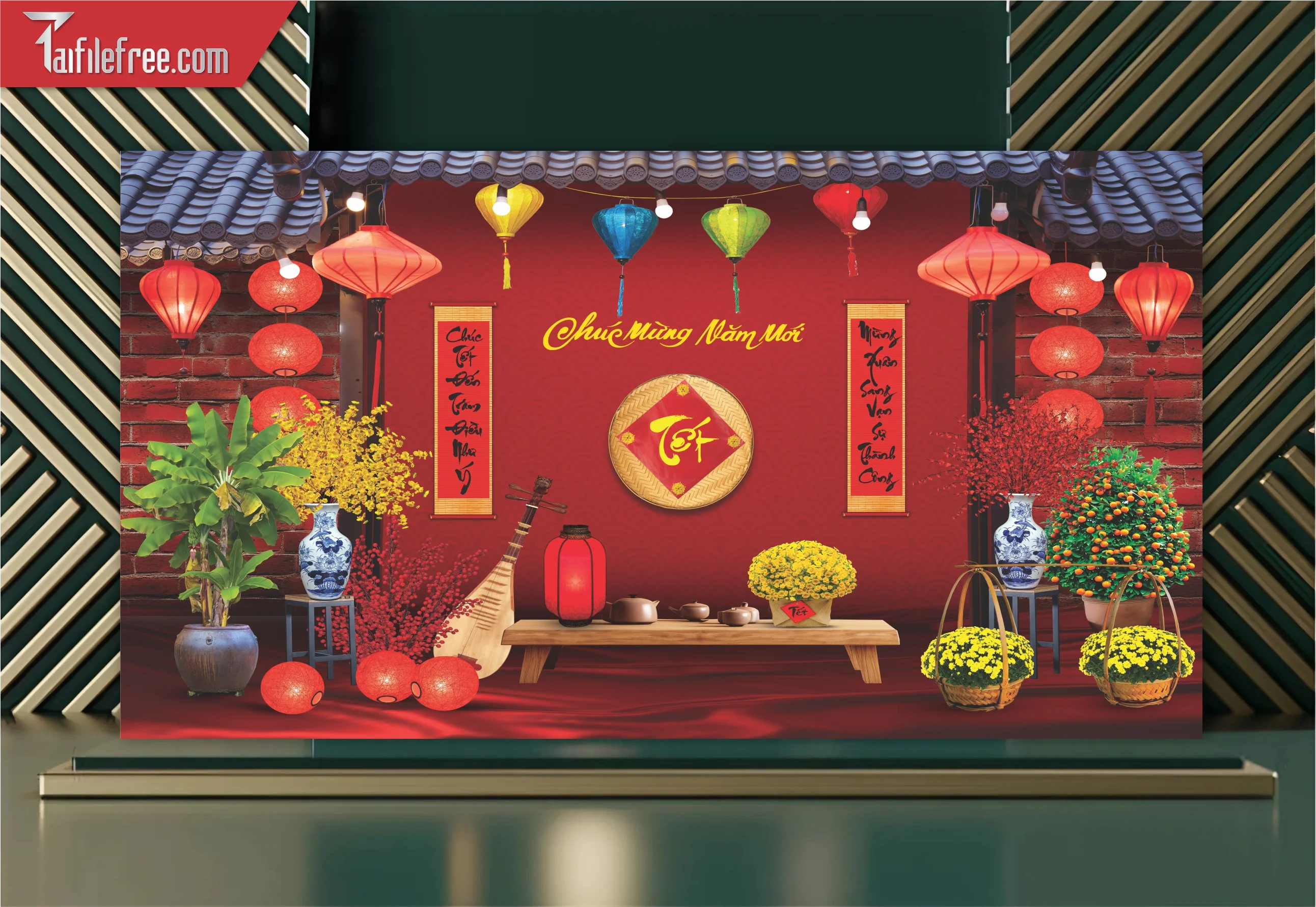 Tiều Cảnh Trang Trí Tết Nguyên Đán CT59