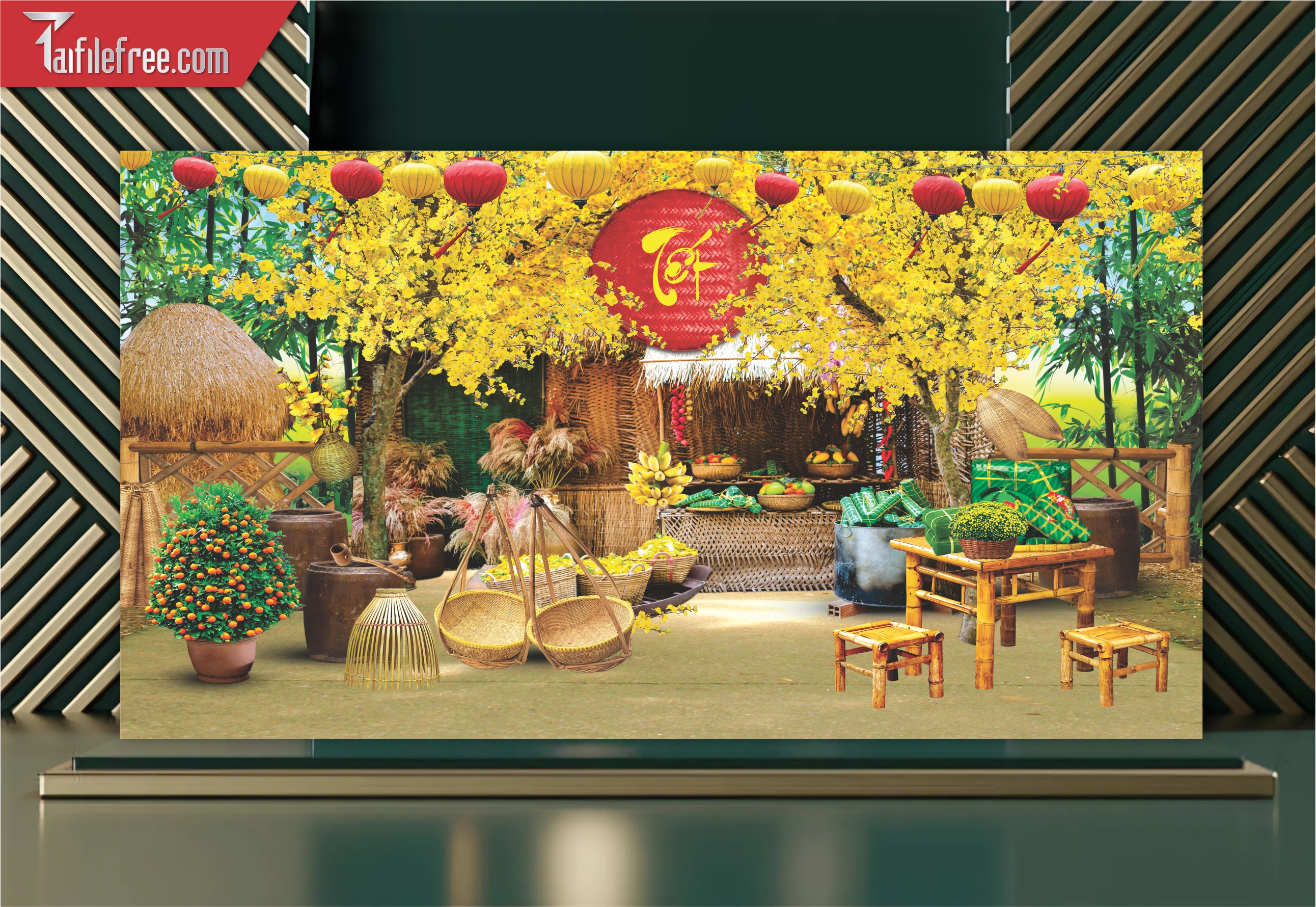 Tiều Cảnh Trang Trí Tết Nguyên Đán CT61