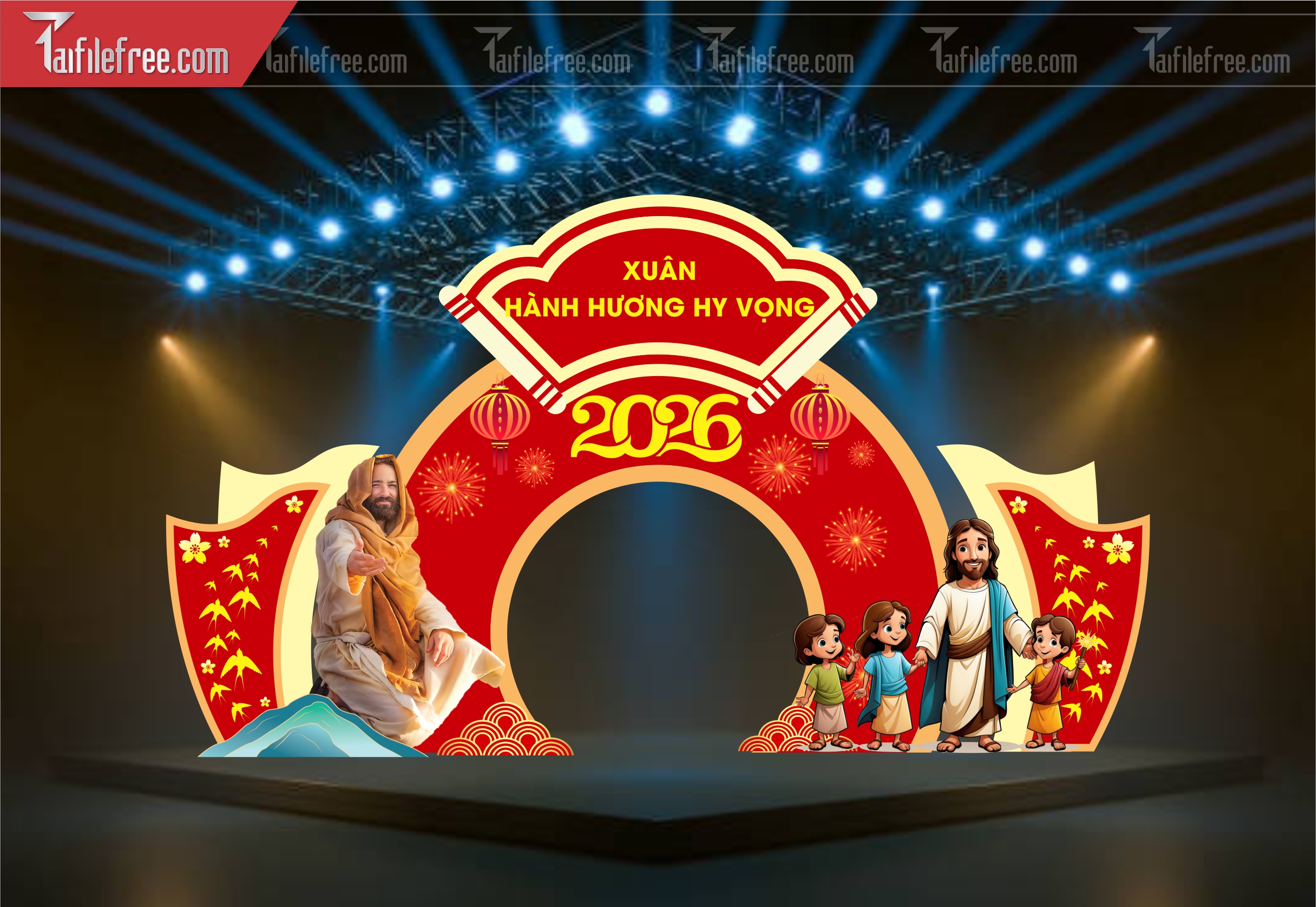Tiều Cảnh Trang Trí Xuân Công Giáo CT90