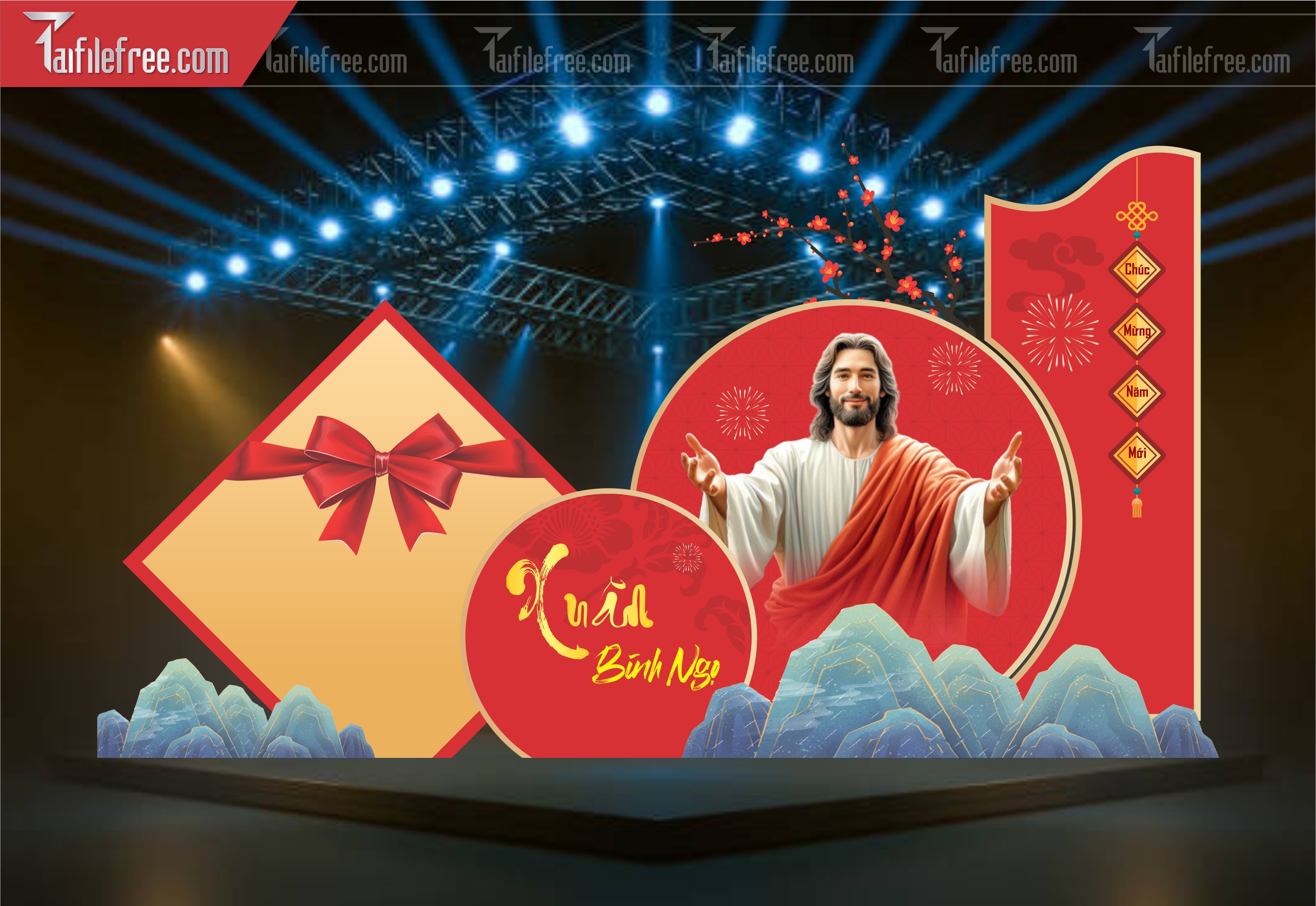 Tiều Cảnh Trang Trí Xuân Công Giáo CT92