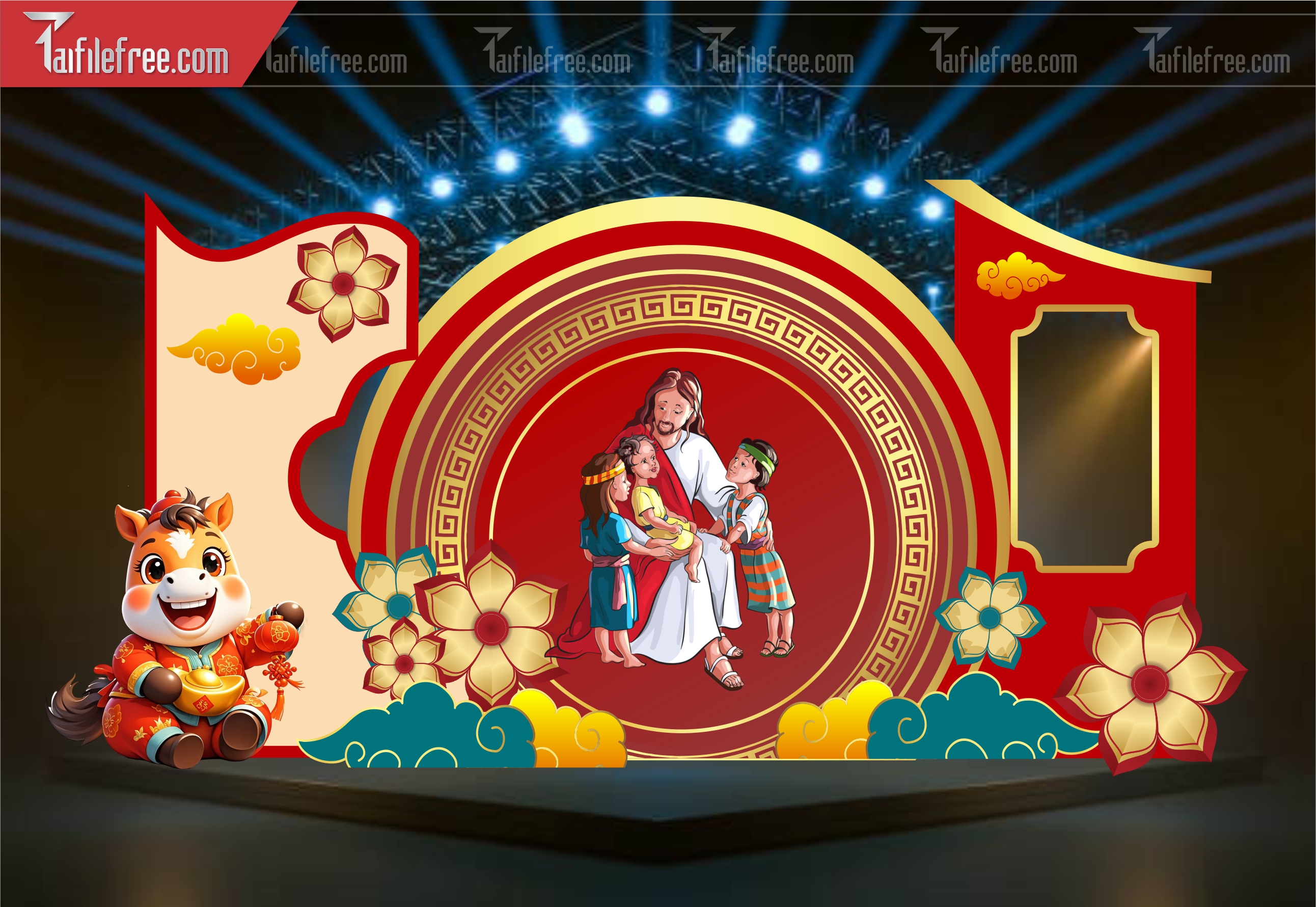 Tiều Cảnh Trang Trí Xuân Công Giáo CT98