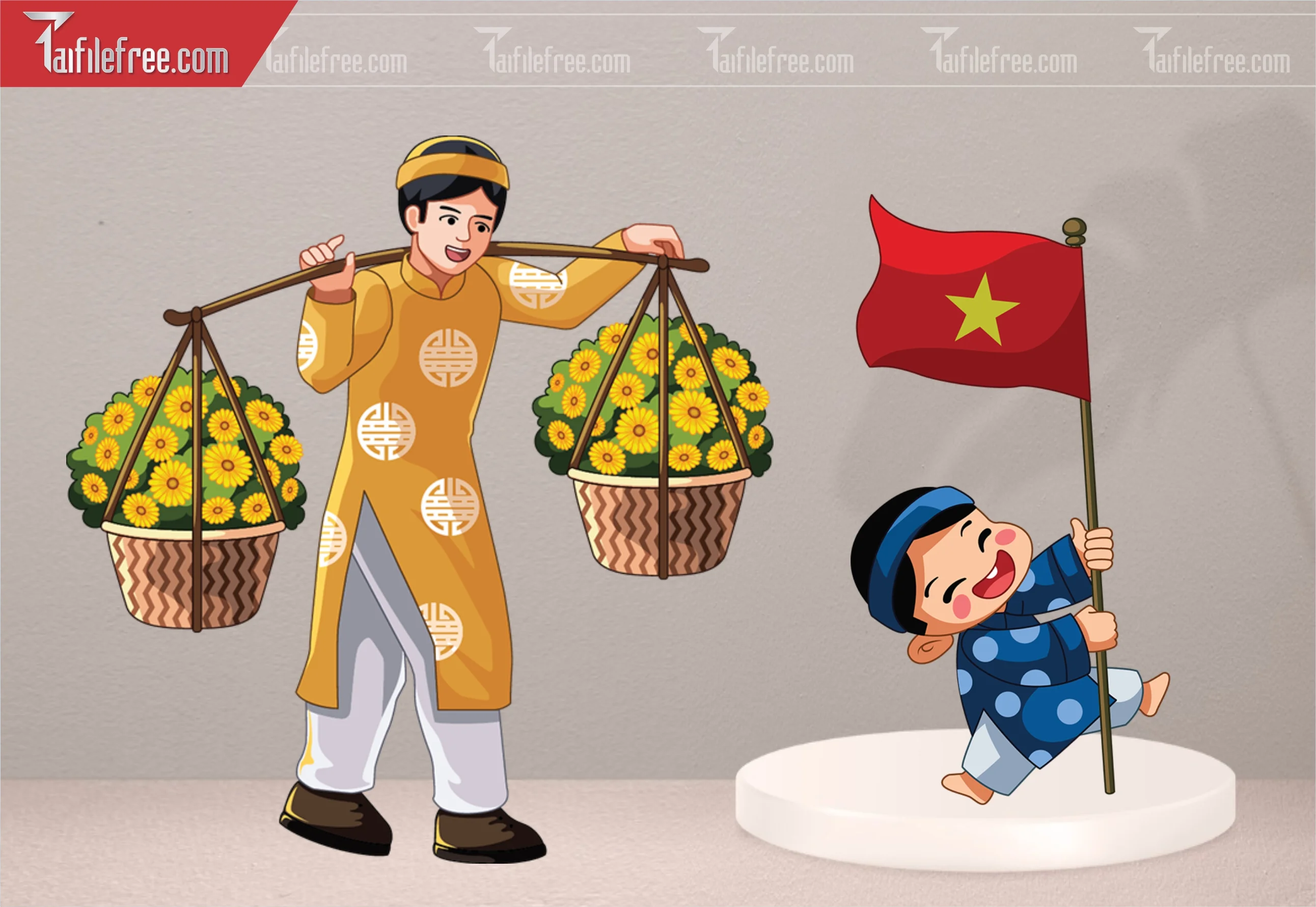 Dữ Liệu, Họa Tiết Tết, Chipi Vui Tết_DLT92