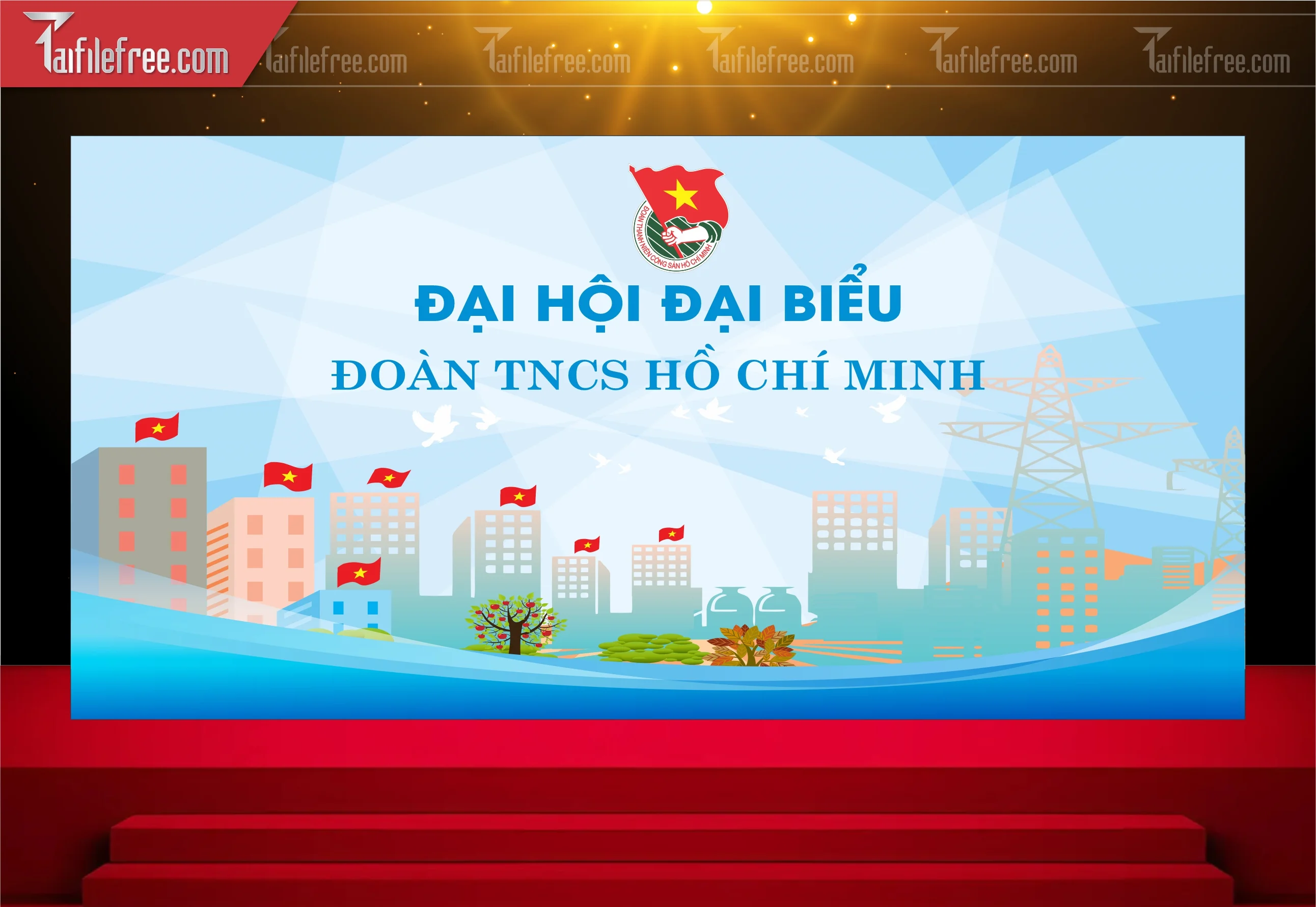 Maket Đại Hội Đại Biểu Đoàn TNCS Hồ Chí Minh_DTN71