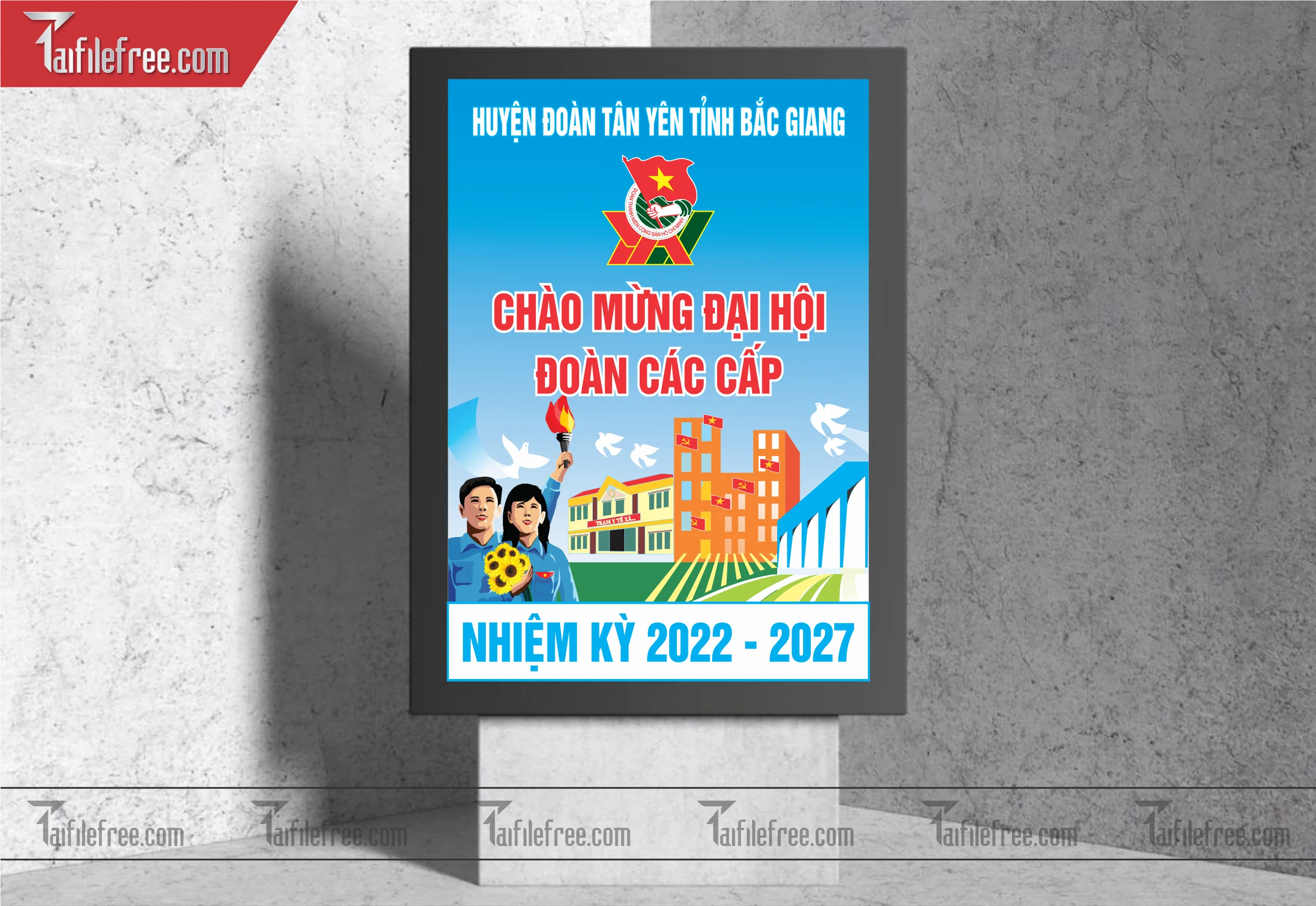Mẫu Poster, Banner, Standee Ngày Thành lập Đoàn TNCSHCM 26/3_DTN26