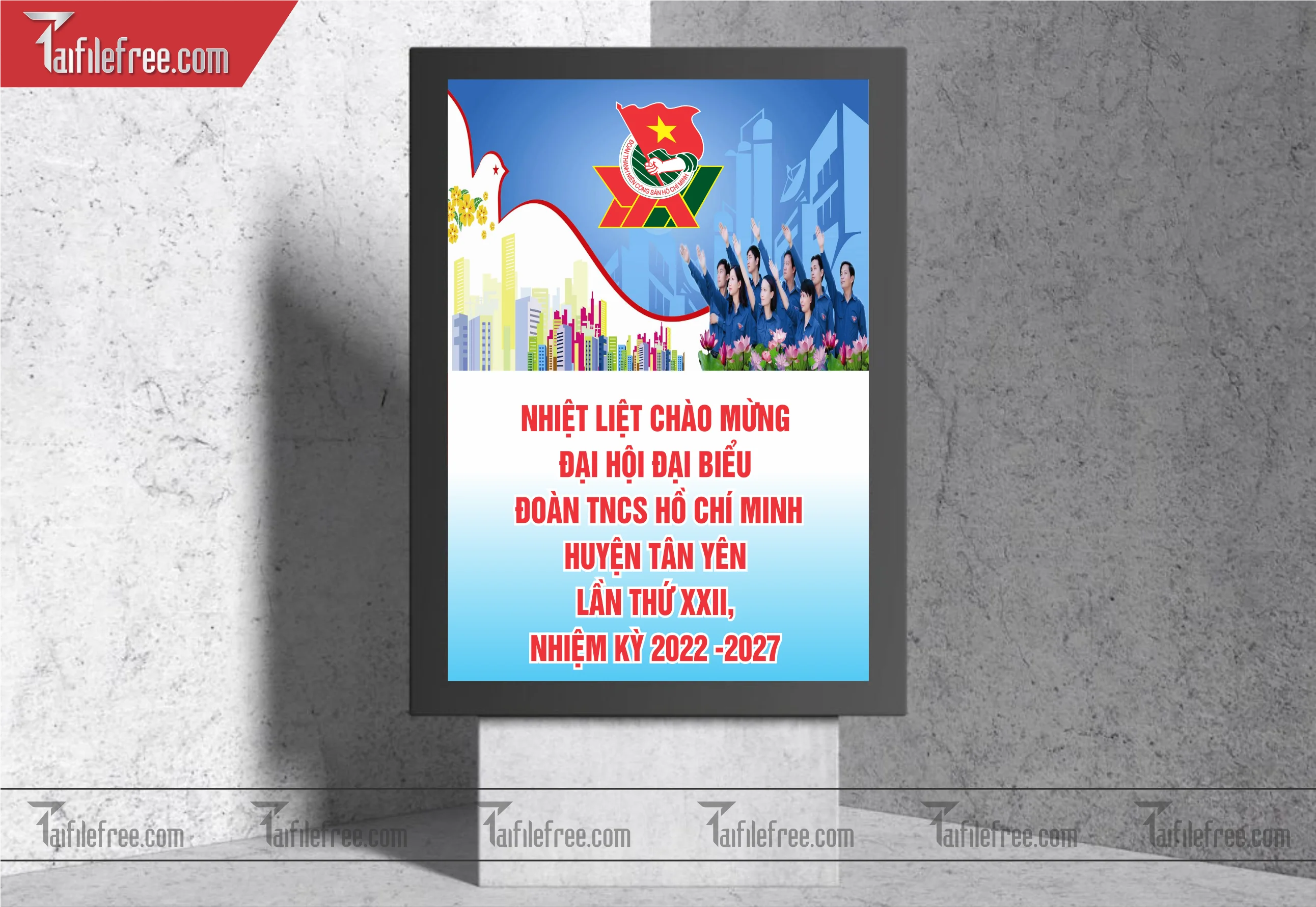 Mẫu Poster, Banner, Standee Ngày Thành lập Đoàn TNCSHCM 26/3_DTN29