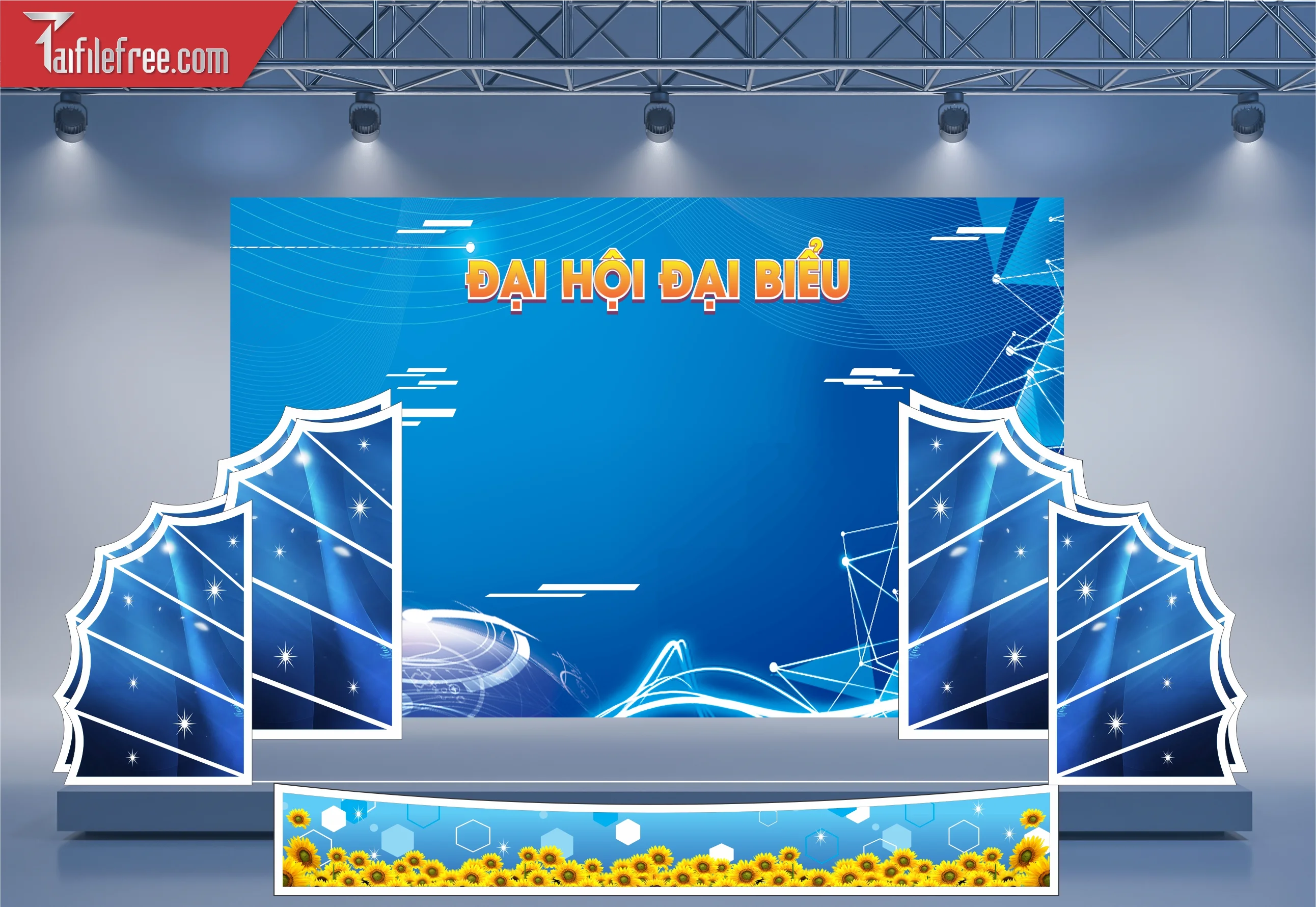 Background Sân Khấu Đại Hội Đại Biểu Đoàn Thanh Niên_DTN84