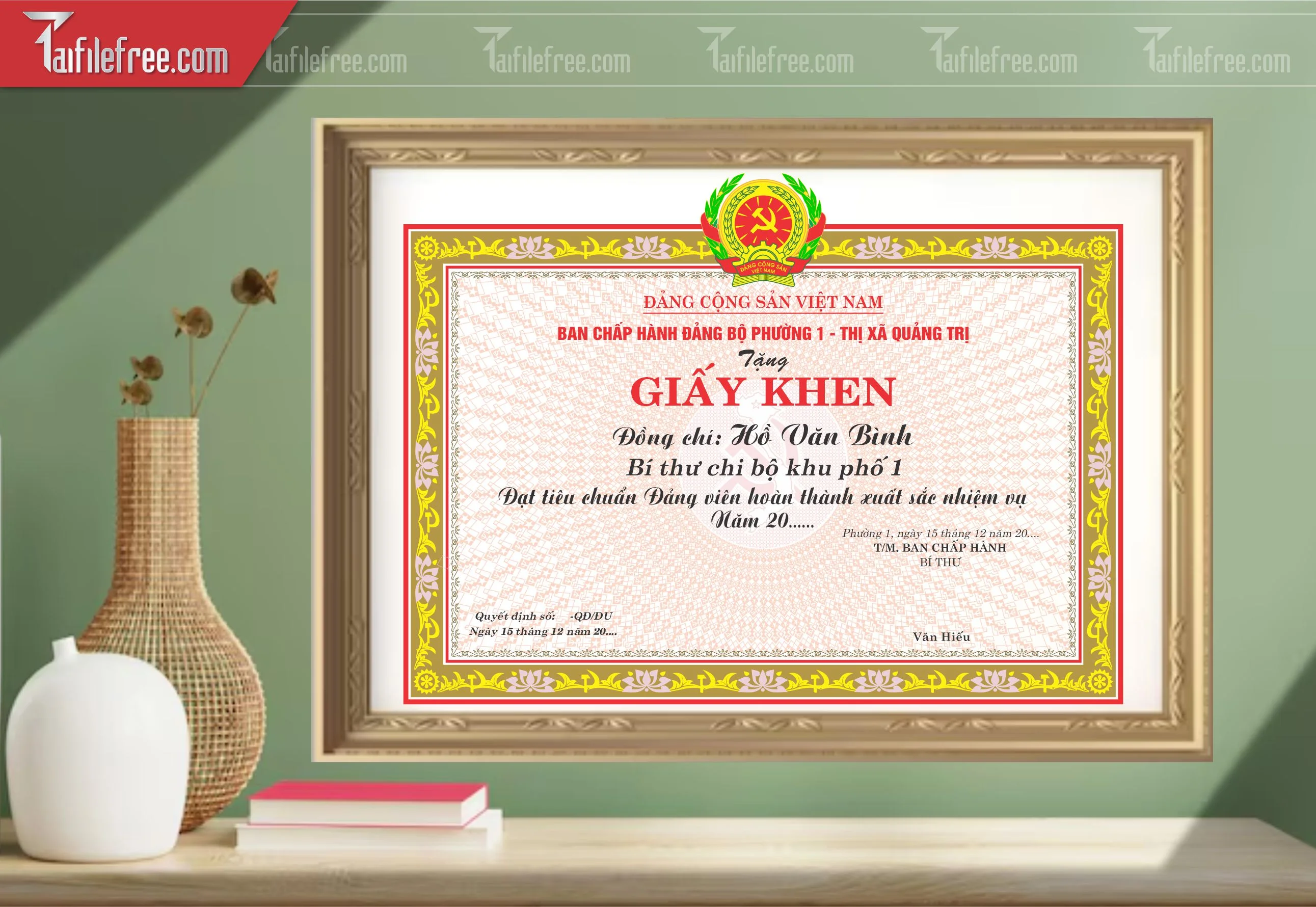 Giấy Khen Nhà Nước_GK049