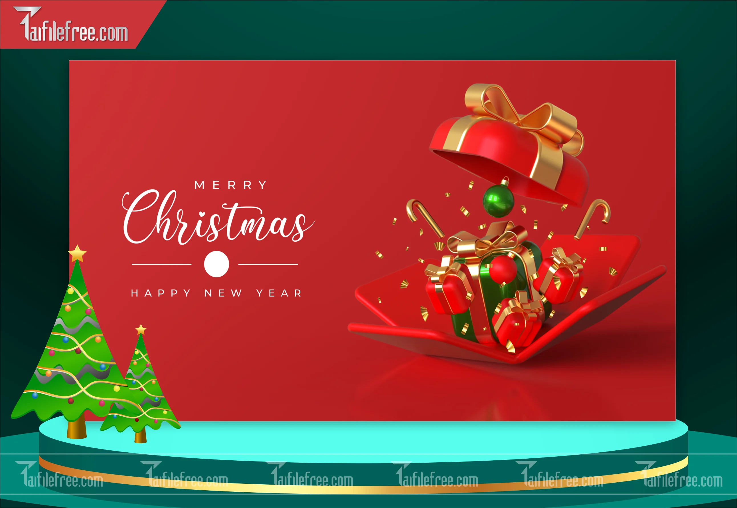 Banner Giáng Sinh - Noel - Backdrop Merry Christmas GS35