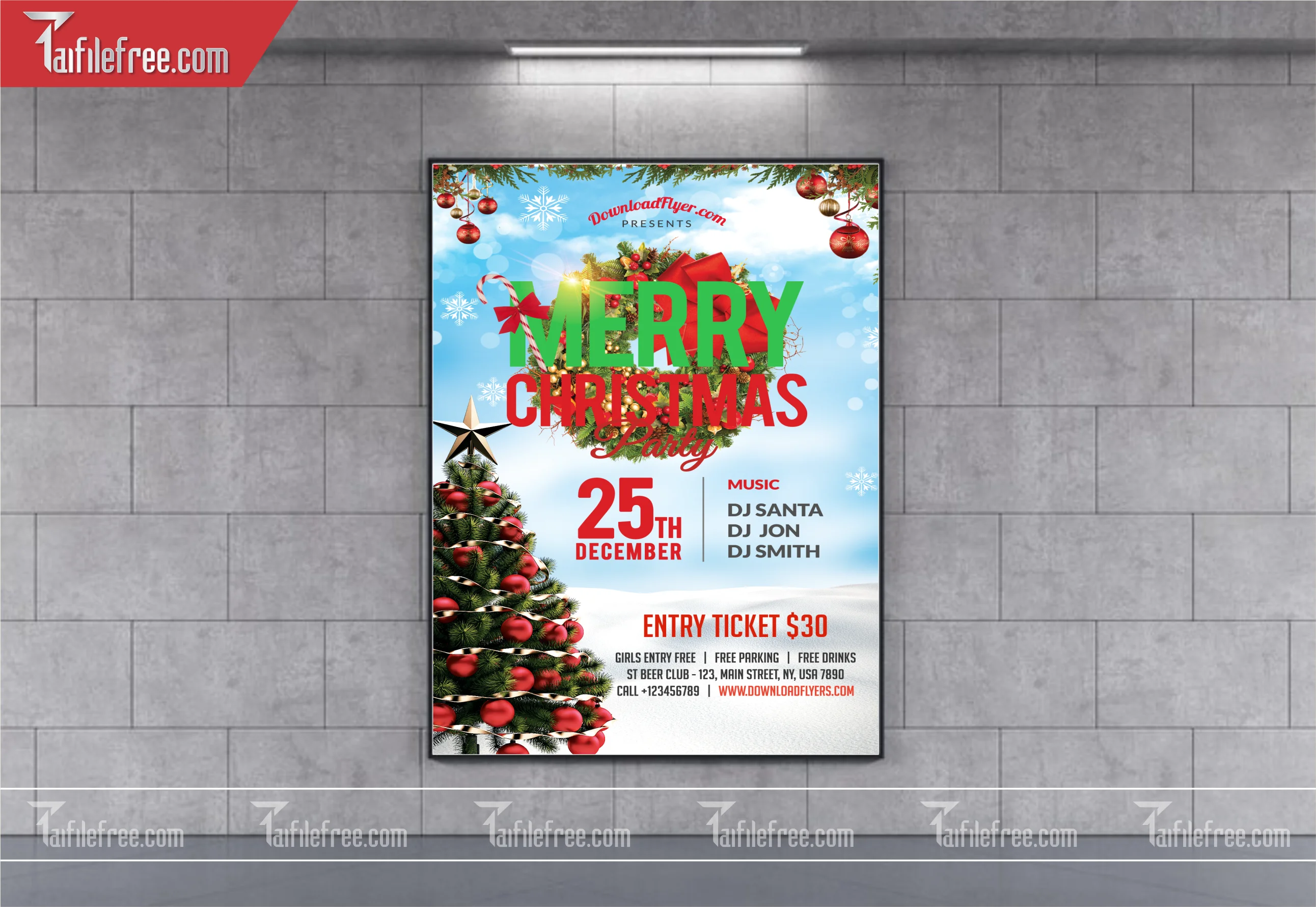 Banner Giáng Sinh - Noel - Backdrop Merry Christmas GS54