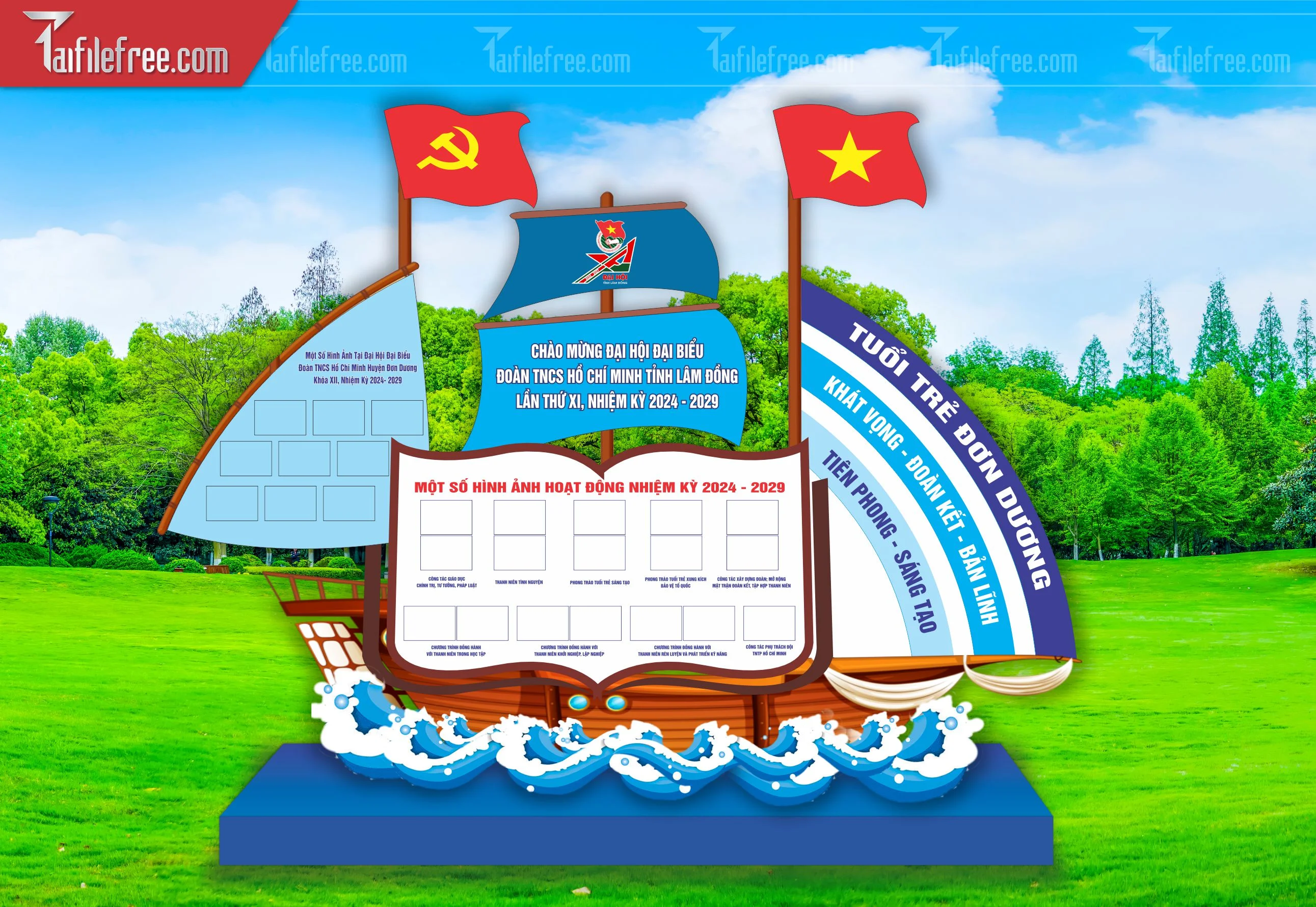 File Vector Báo Tường Đoàn Thanh Niên_HV194