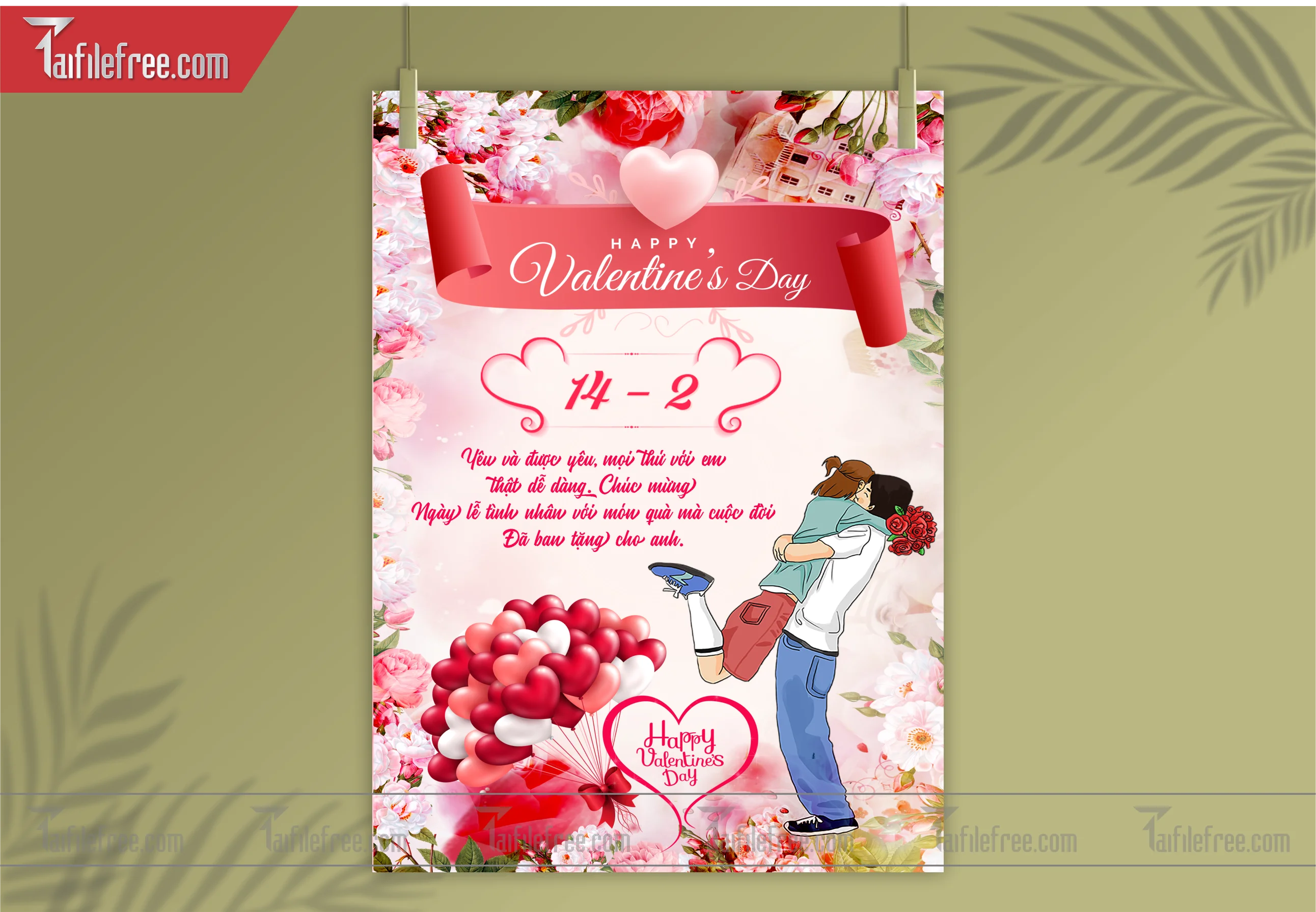 Mẫu Thiết Kế Banner Ngày Valentine 14-02_L01