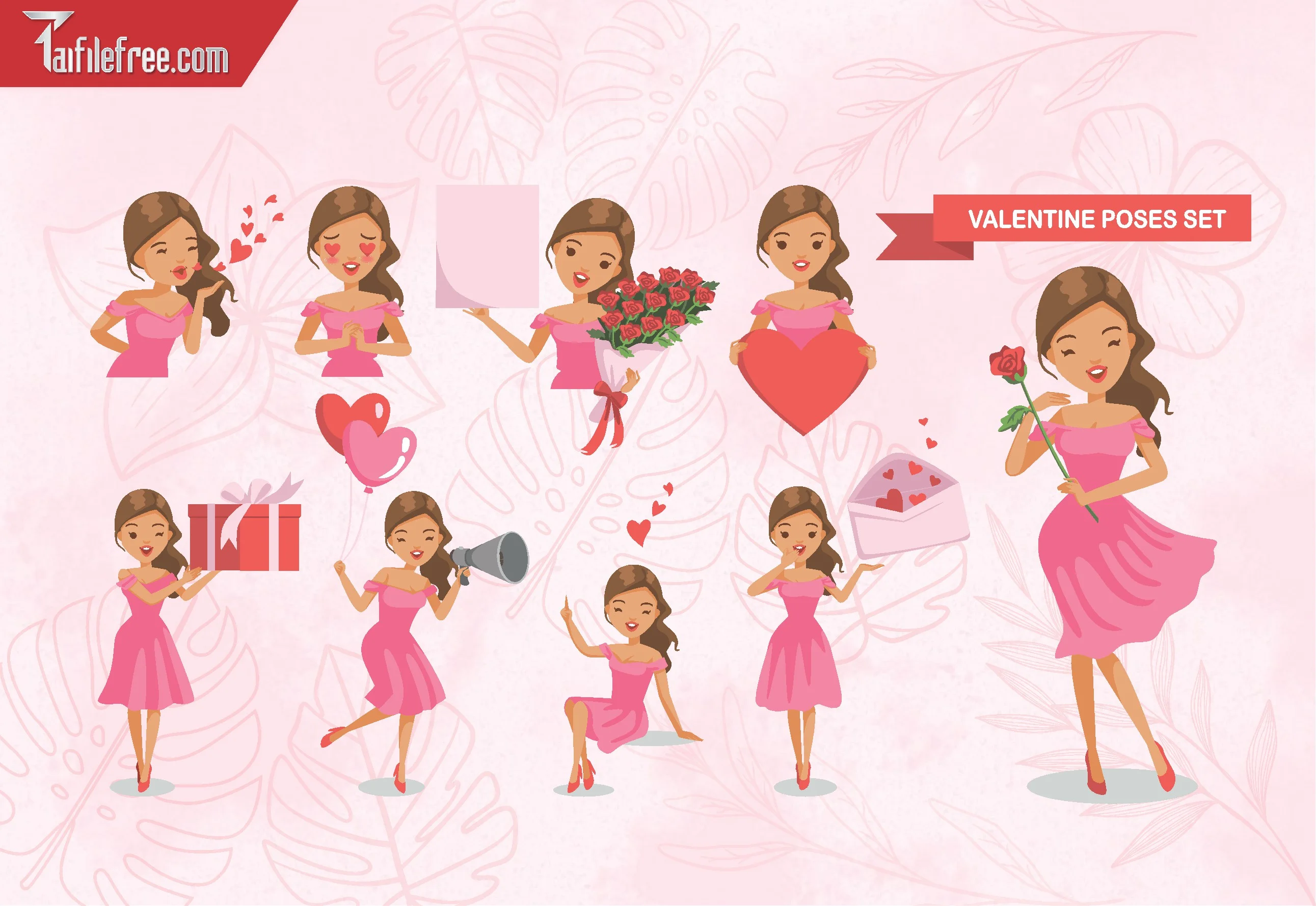 Mẫu Thiết Kế Background Ngày Valentine 14-02_L27