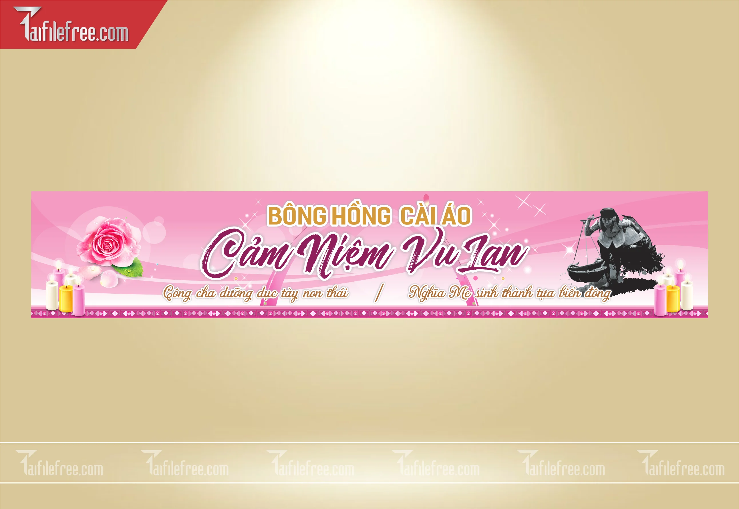 File Thiết Kế Banner, Poster Vu Lan Báo Hiếu Đẹp_LL04