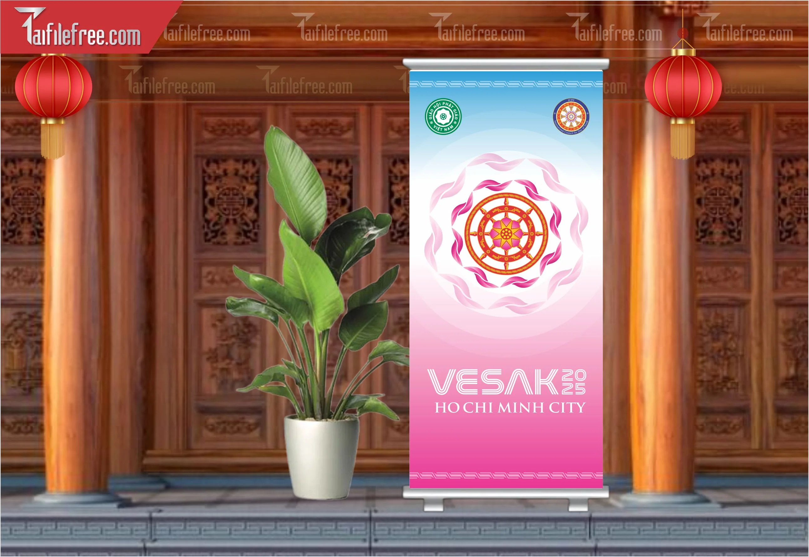 Standee - Backdrop Trang Trí Mừng Lễ Phật Đản LPD68