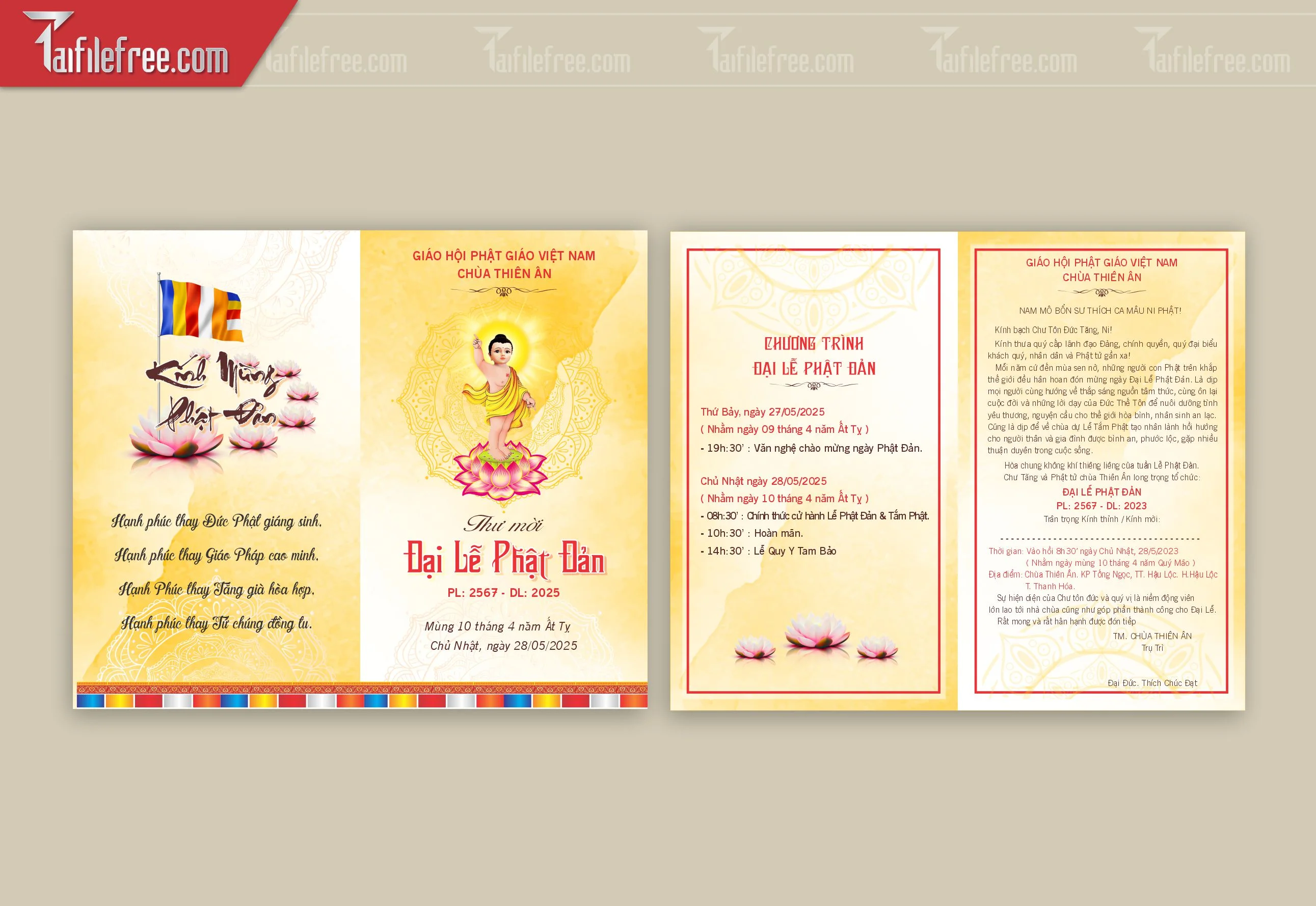 Thư Mời Mừng Lễ Phật Đản LPD97