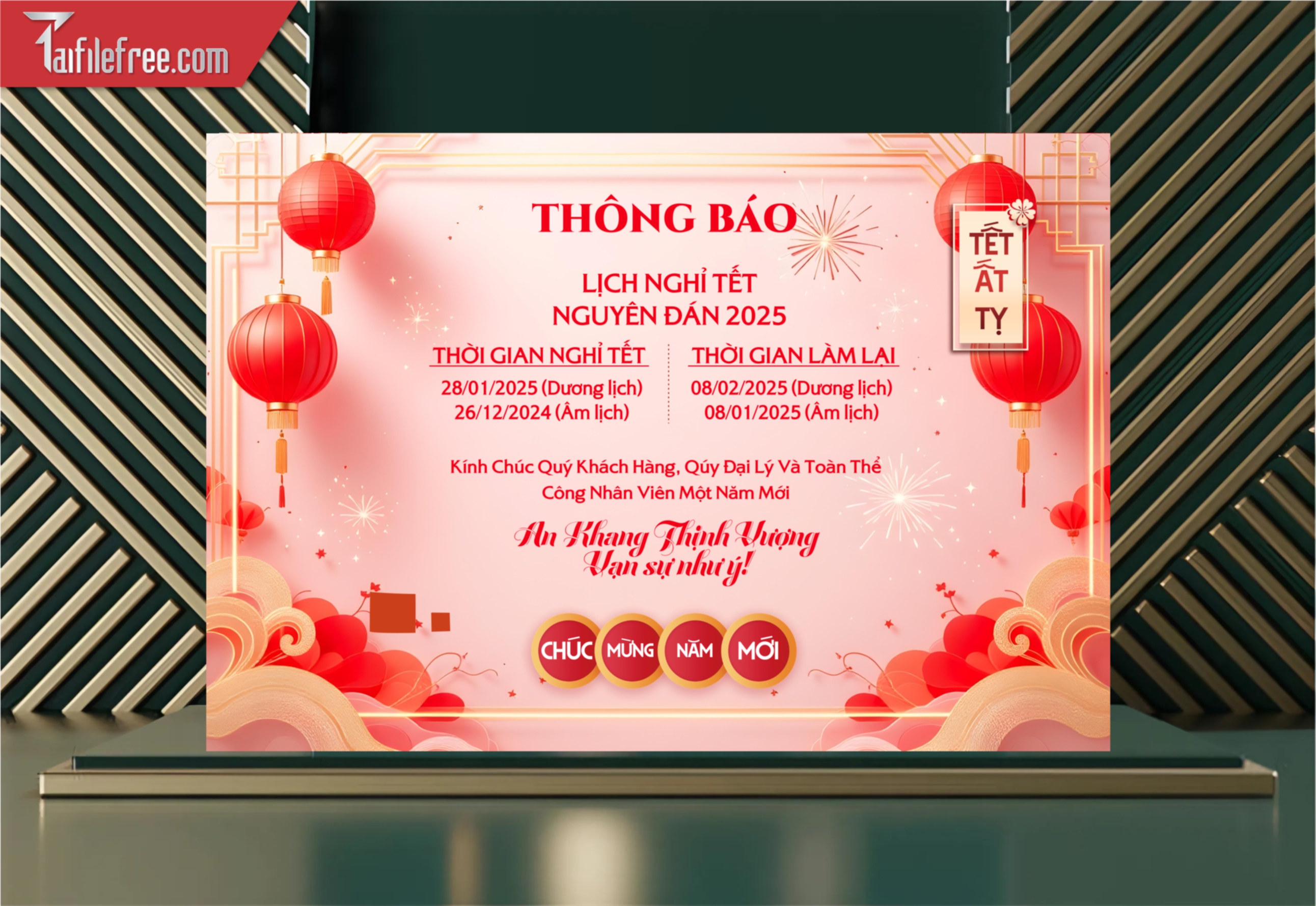 Lịch Nghĩ Tết Ất Tỵ Năm 2025_LT16