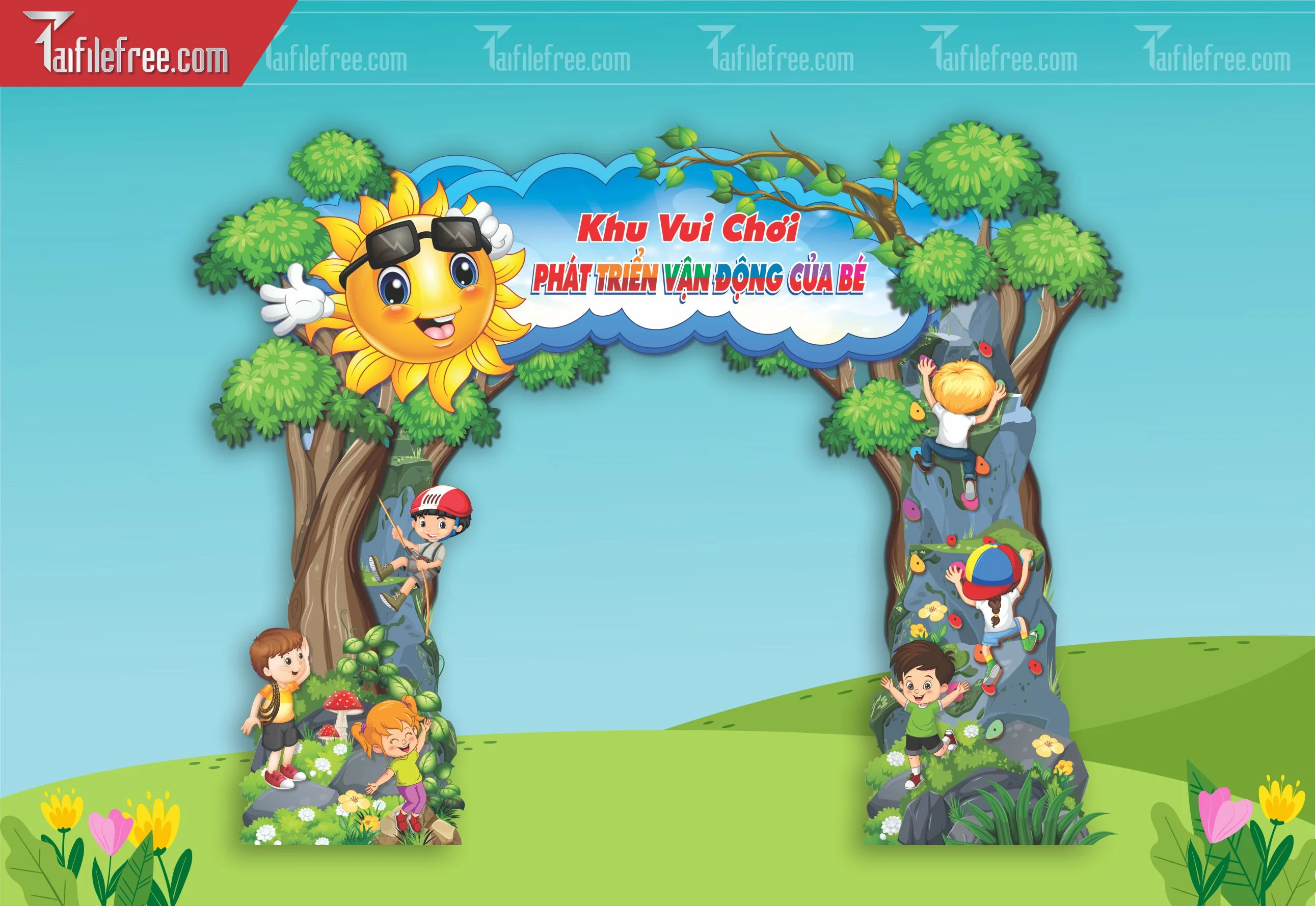 Cổng Khu Vui Chơi Trang Trí Trường Mầm Non_MN75