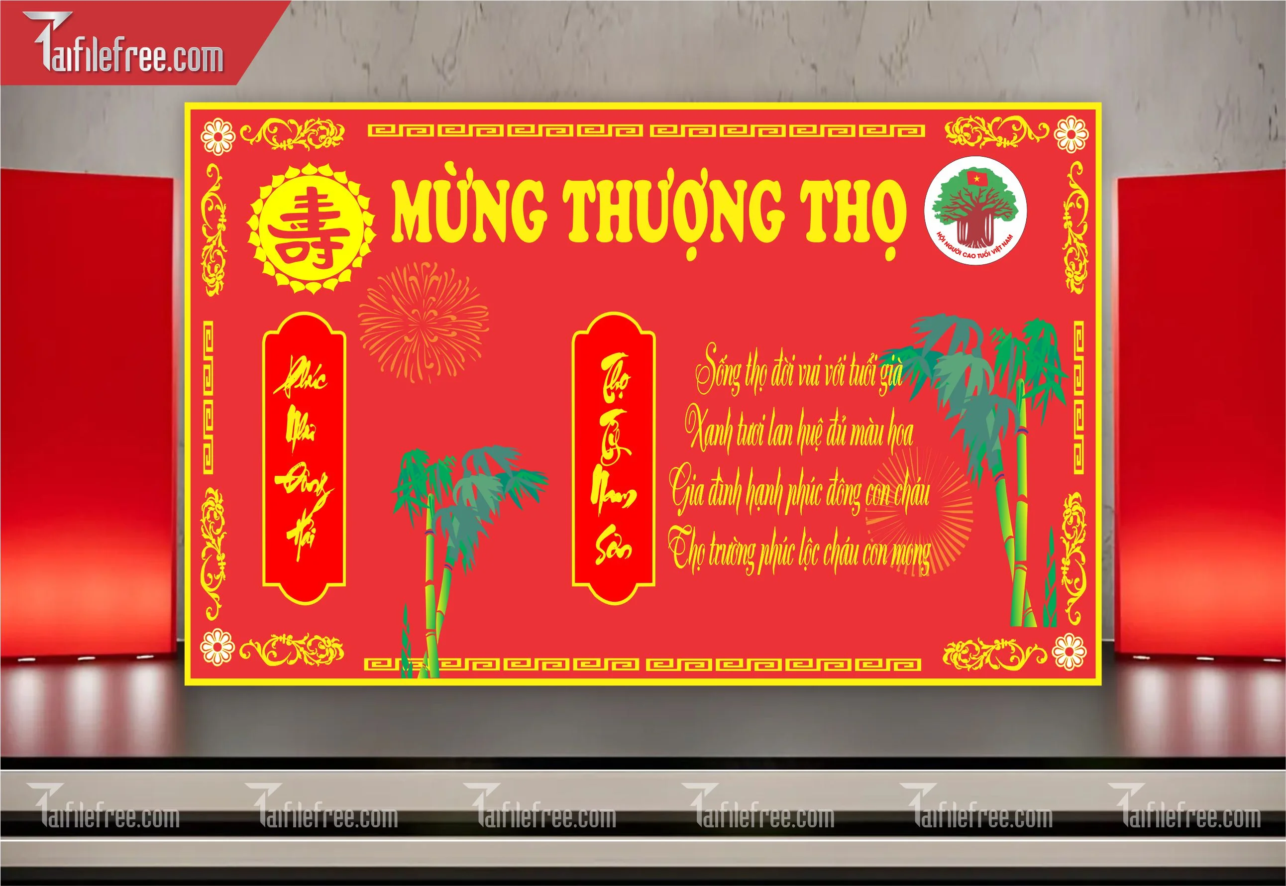 Background Phông Nền Mừng Thọ_MT24