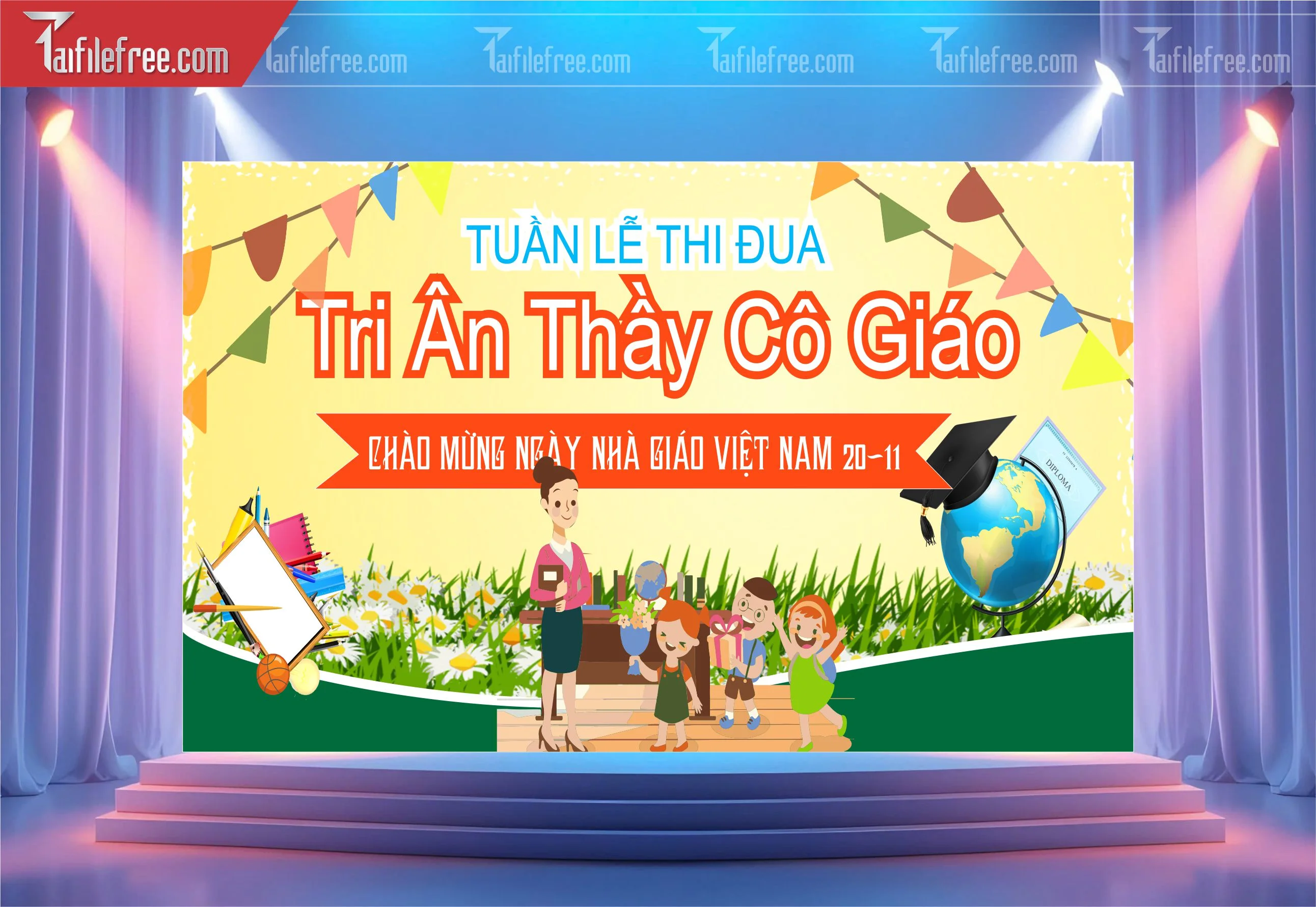 Phông Nền Chào Mừng Ngày Nhà Giáo Việt Nam 20-11_NNG77