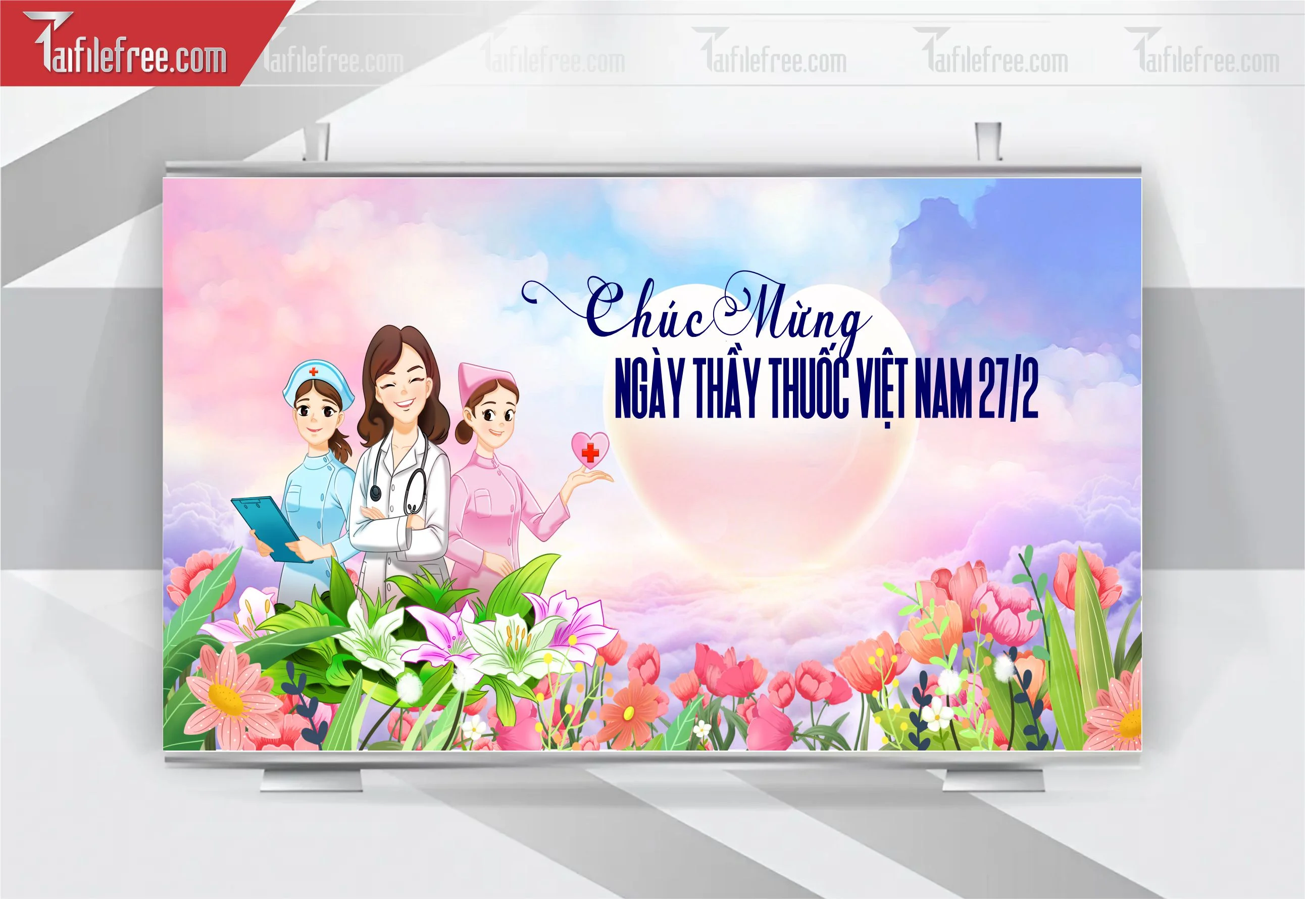 Background Phông Nền Chúc Mừng Ngày Thầy Thuốc Việt Nam_NTT17