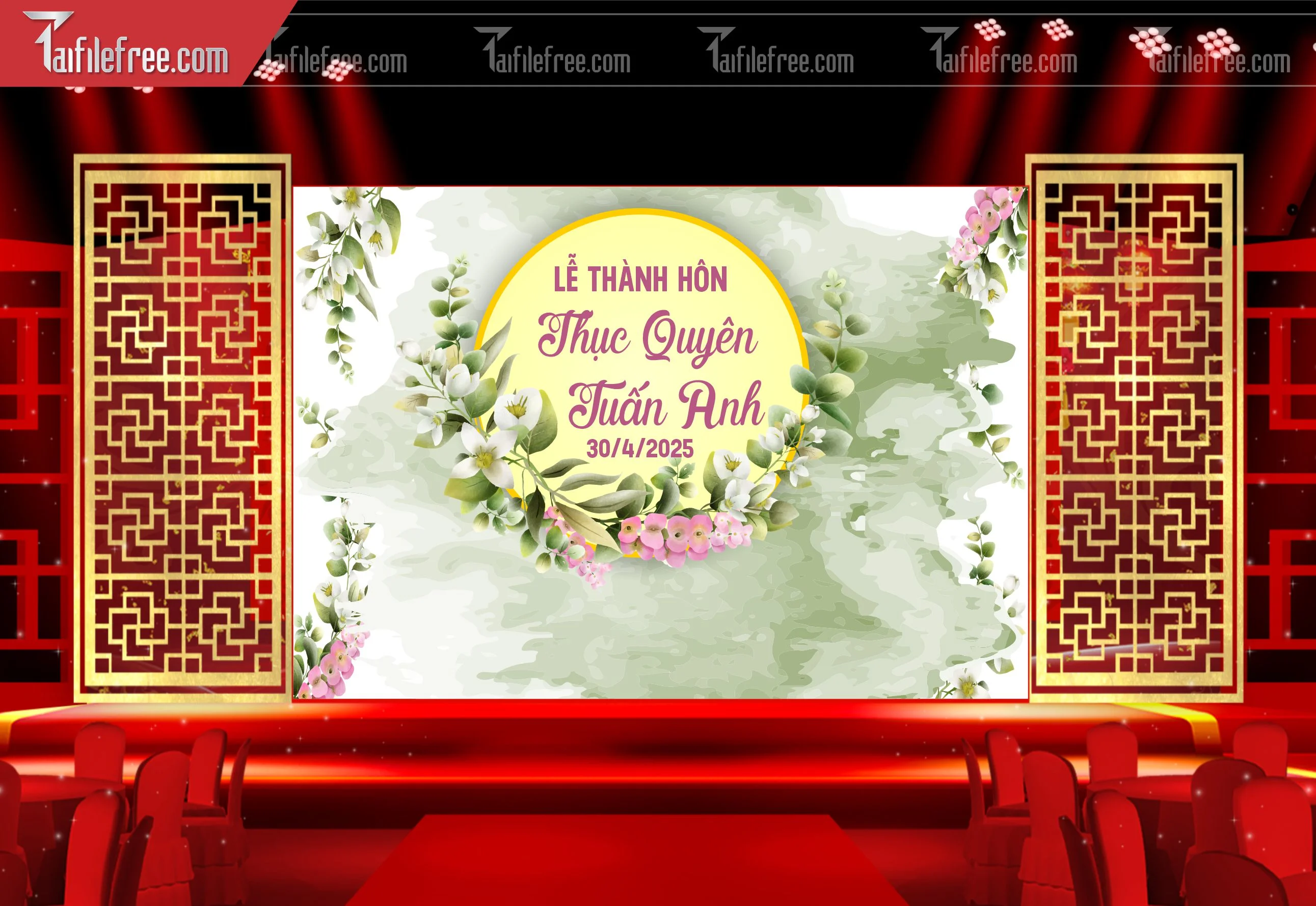 Phông Đám Cưới Đẹp PDC05