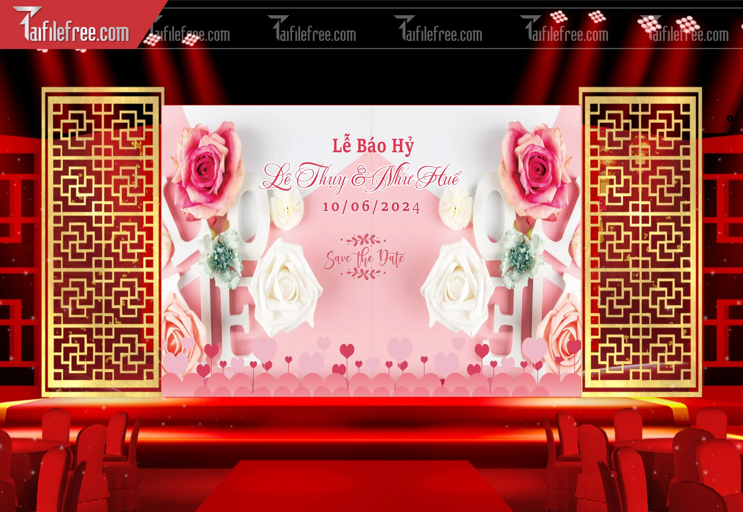 Phông Đám Cưới Đẹp PDC06