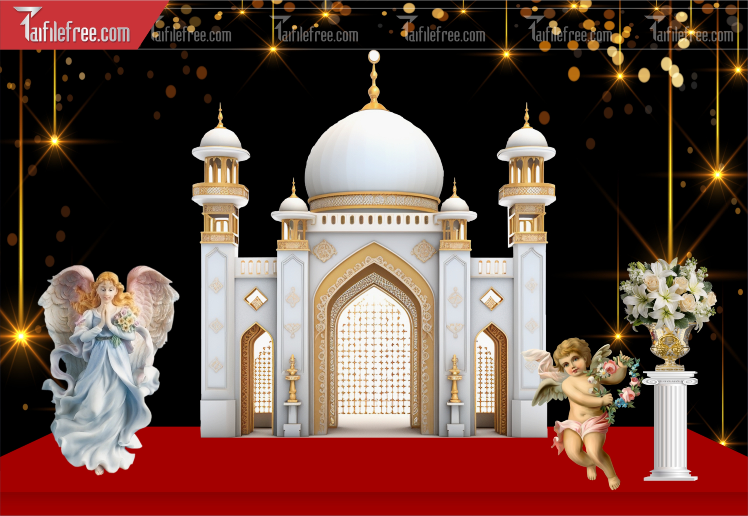 Mẫu Trang Trí Backdrop Đám Cưới Đẹp PDC151